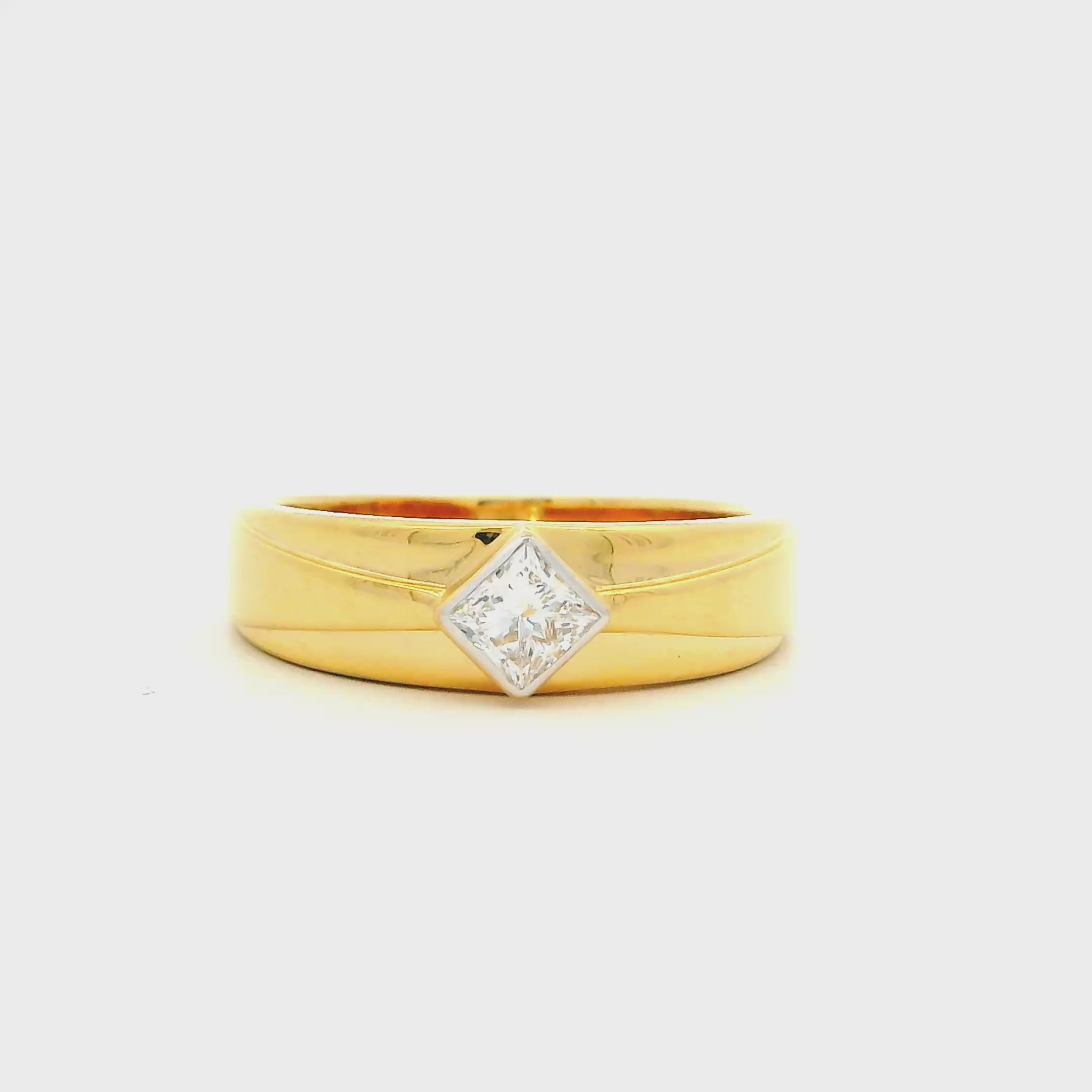 9K Lab Grown Diamond Ring For Men