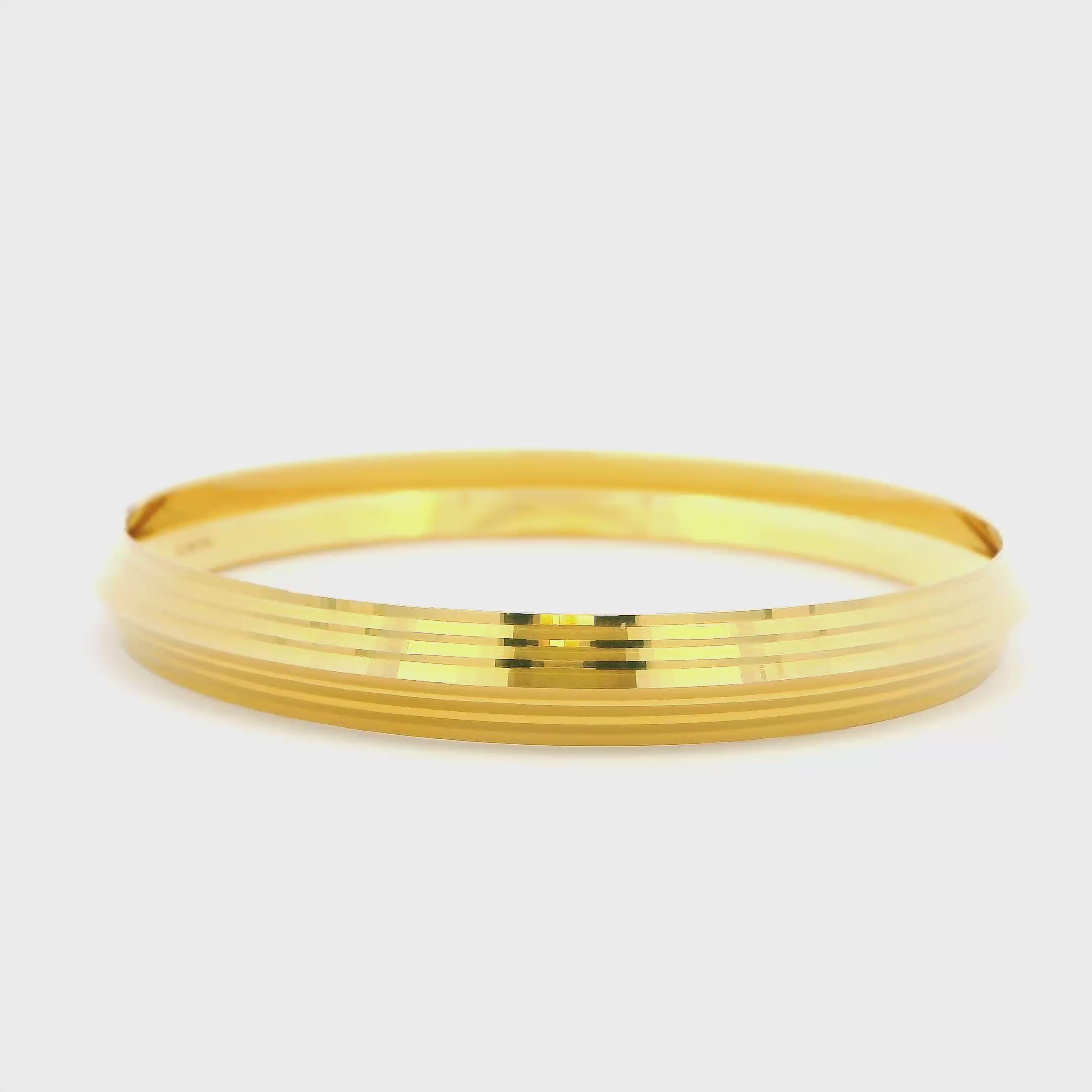 Zeal Glow 18K Gold Kada For Men