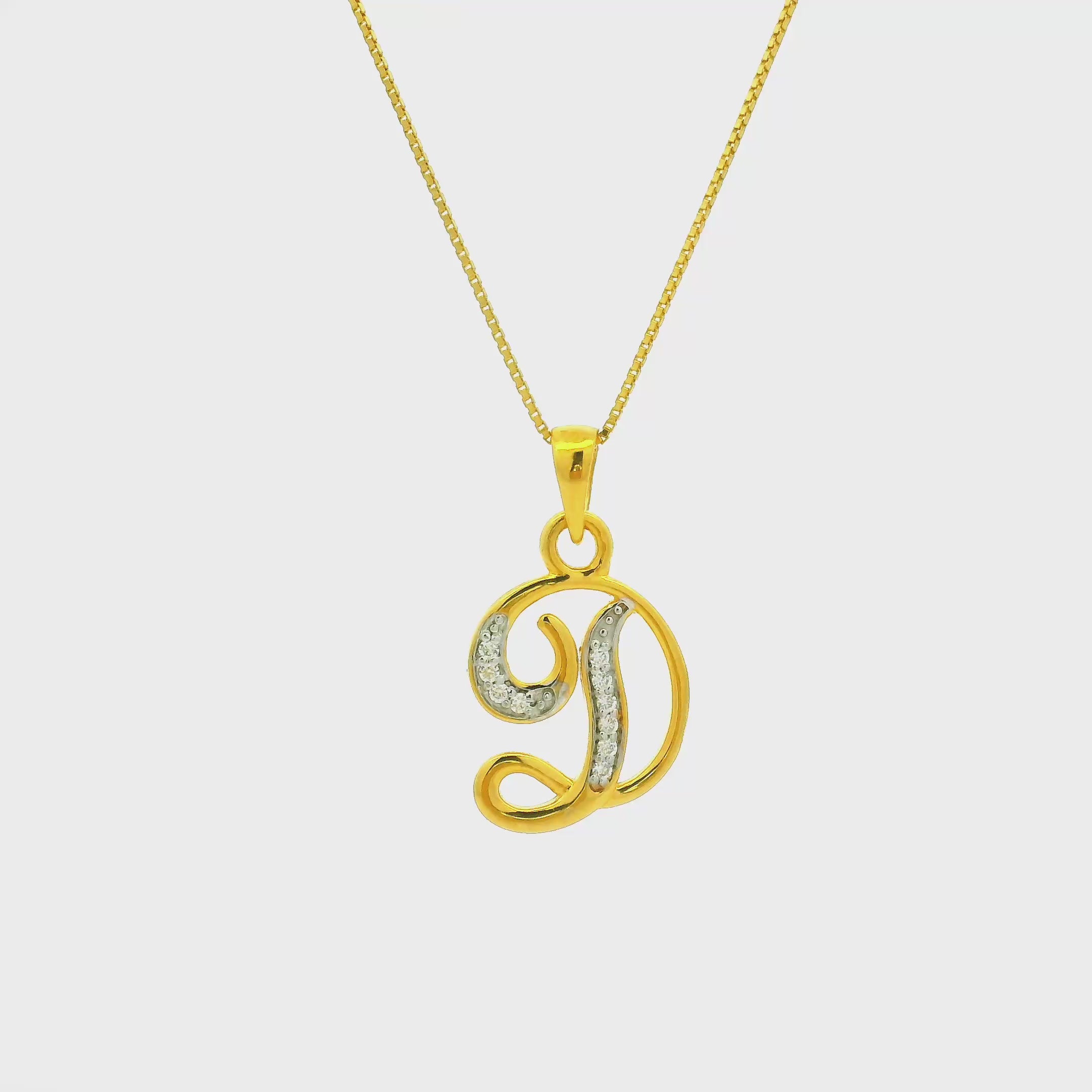 Dazzling Aura Gold Pendant
