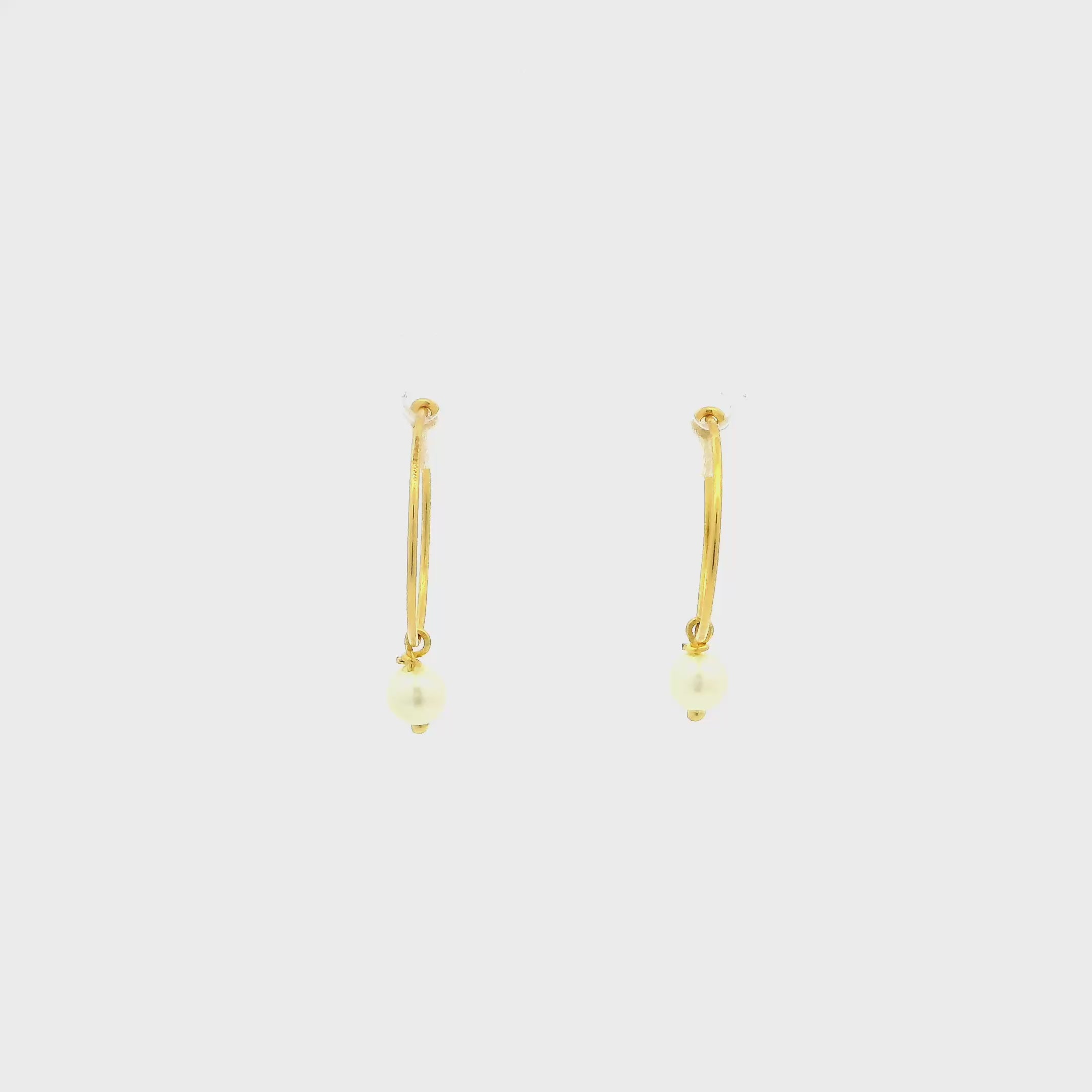 Featherlight Gold Hoops for Kids