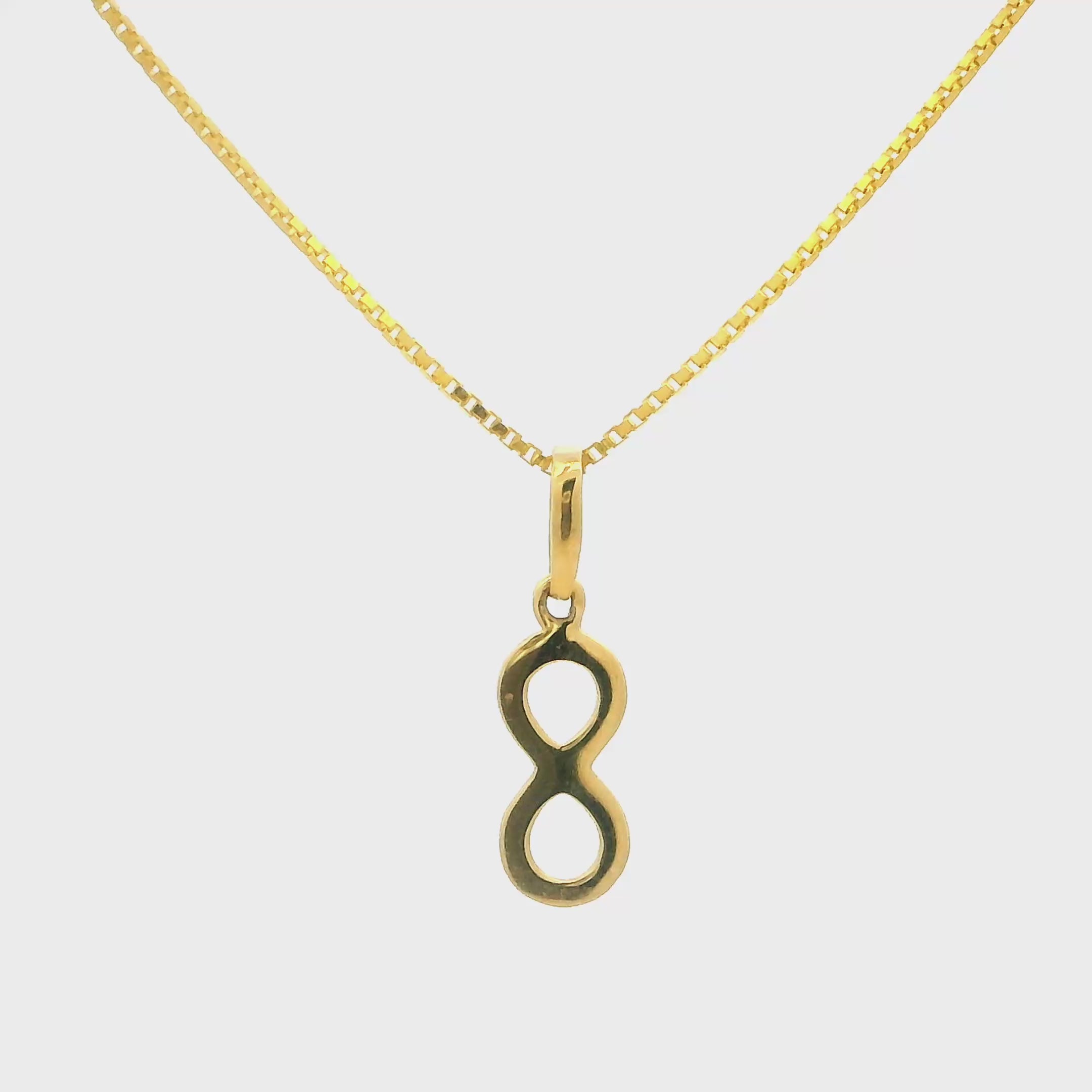 Infinite Charm Gold Pendant