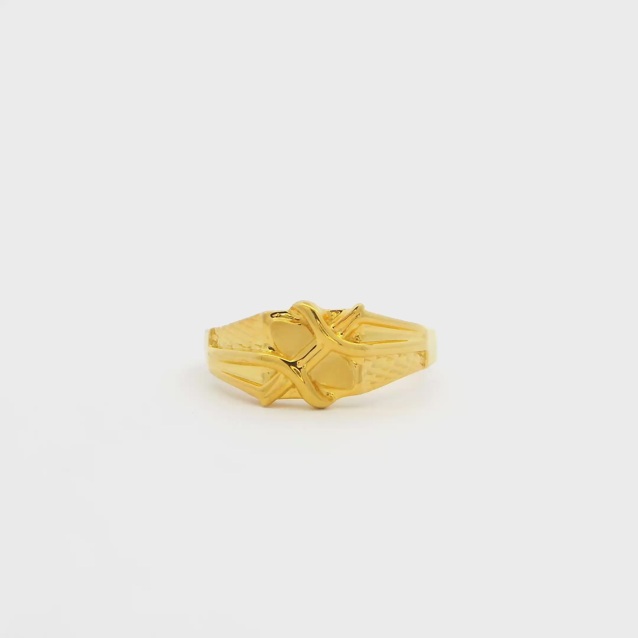Sauve Ritzy Gold Ring for Men