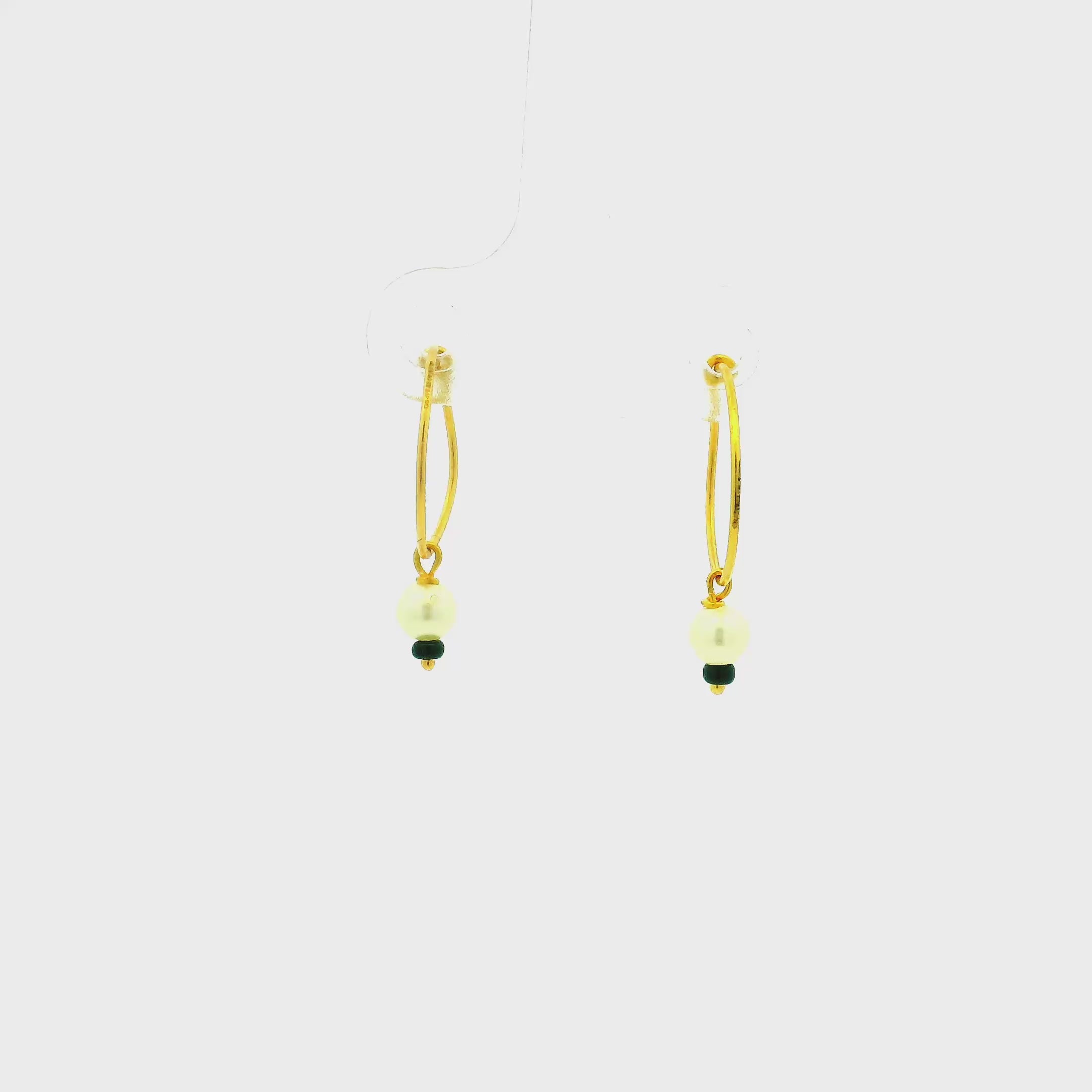Facile Charming Gold Hoops for Kids