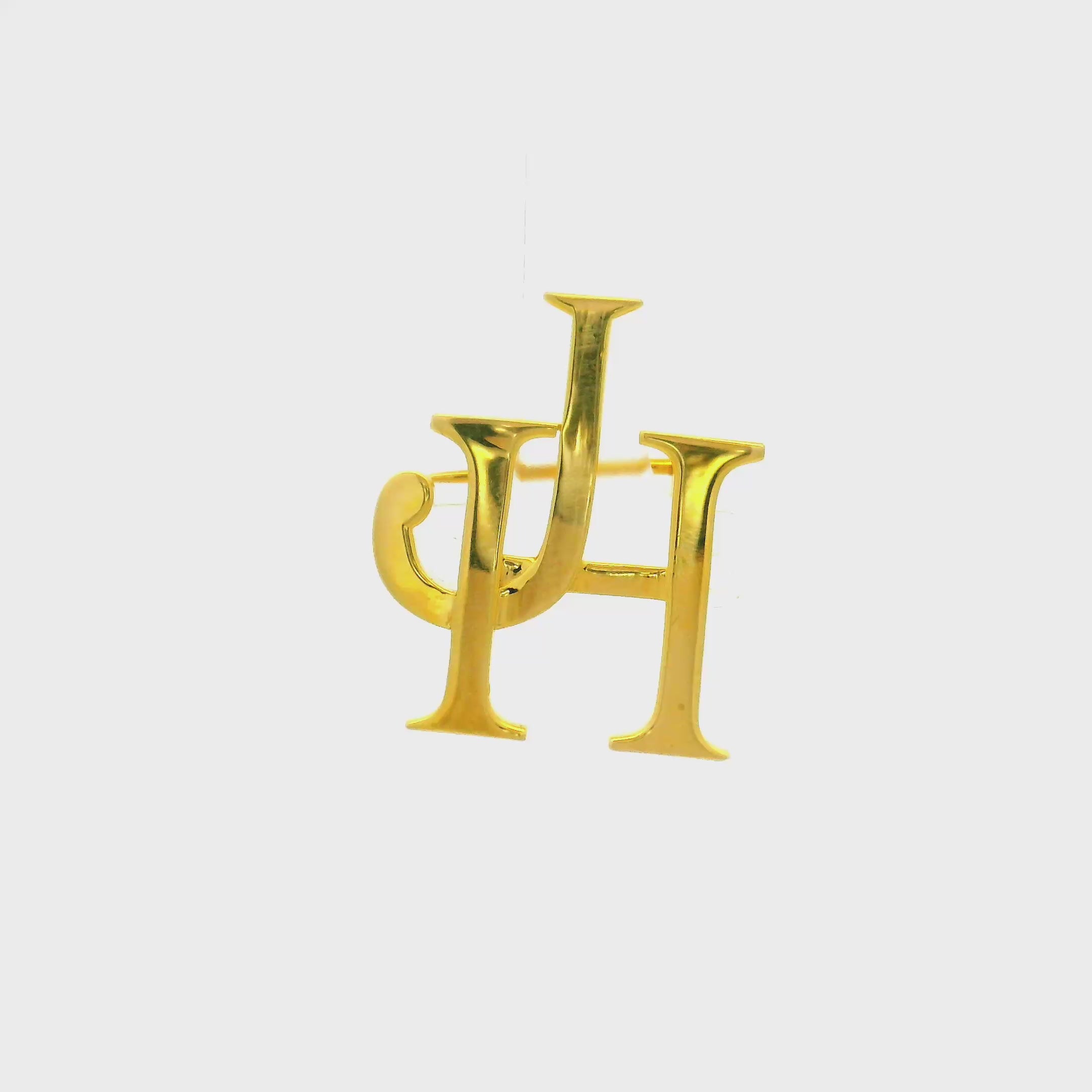 Mens Gold Brooch