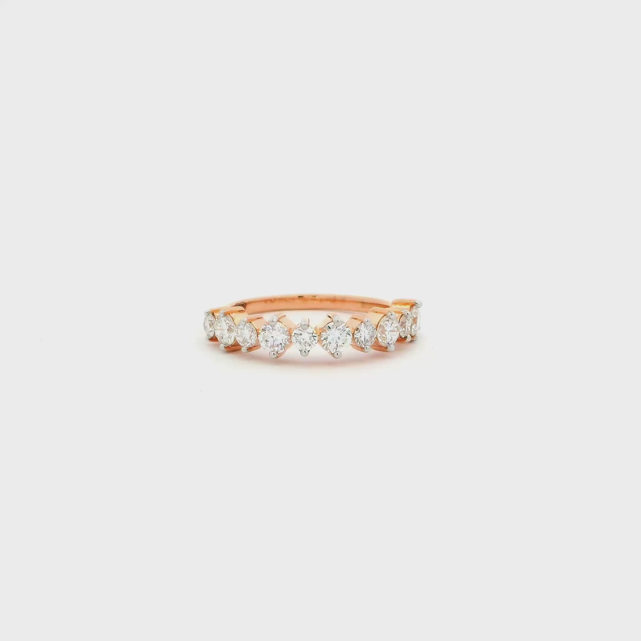 Exquisite Dazzle 14K Lab Grown Diamond Ring For Women