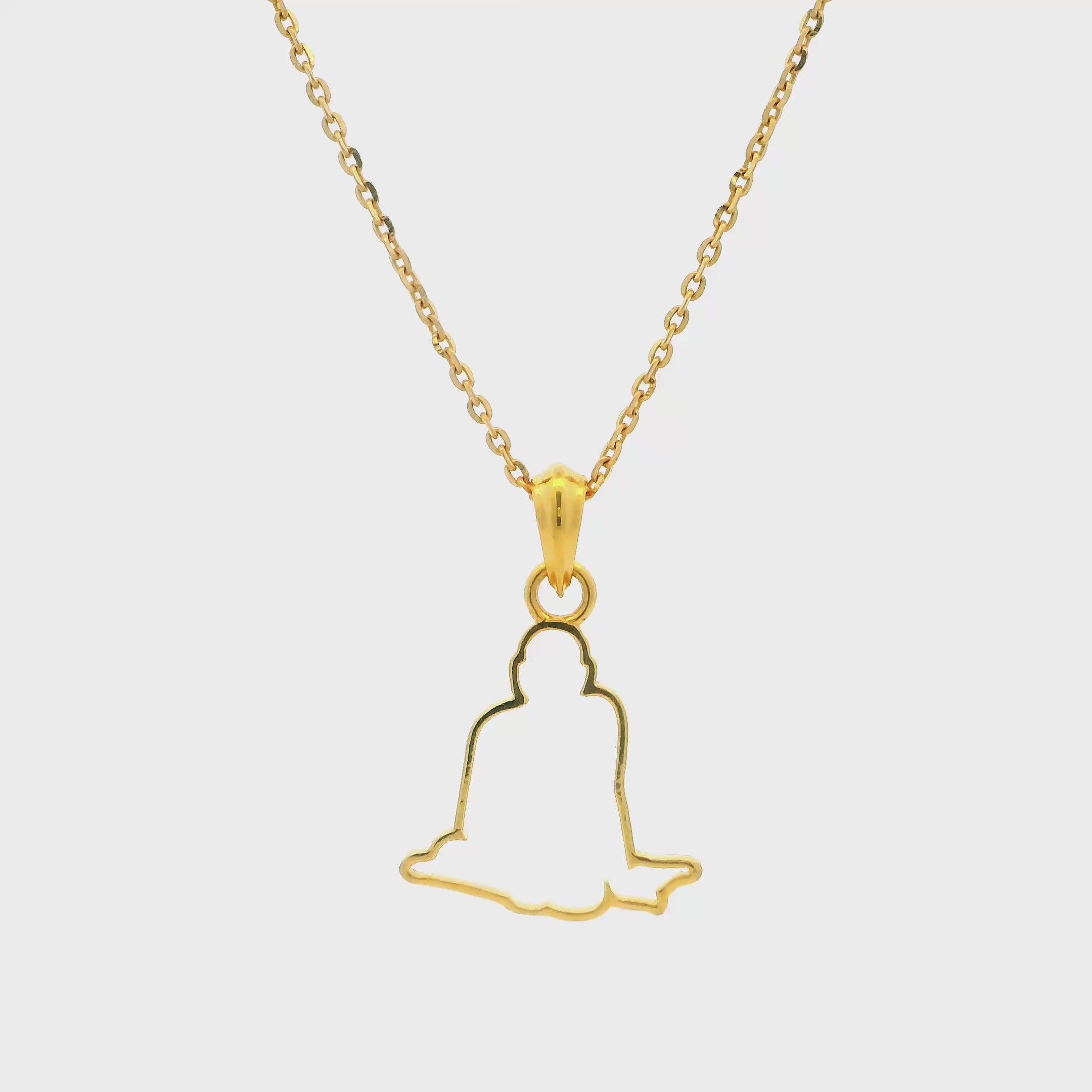 Divine 22K Gold Swami Samarth Locket for Men