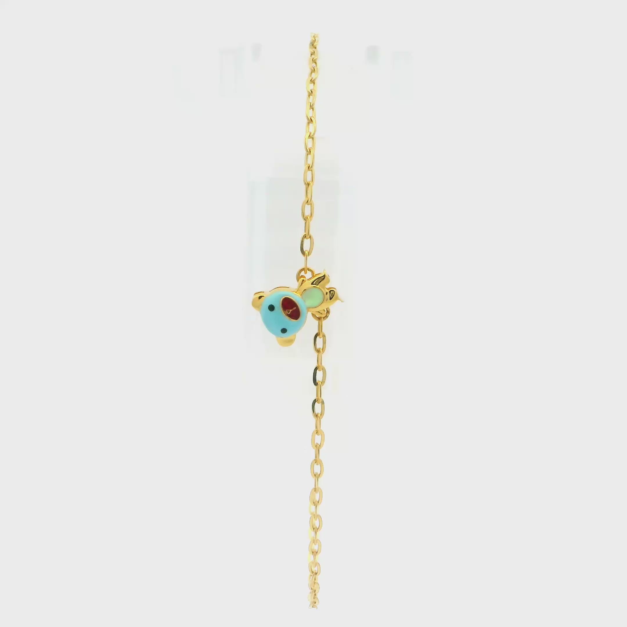 Charming 14K Gold Bracelet for Kids