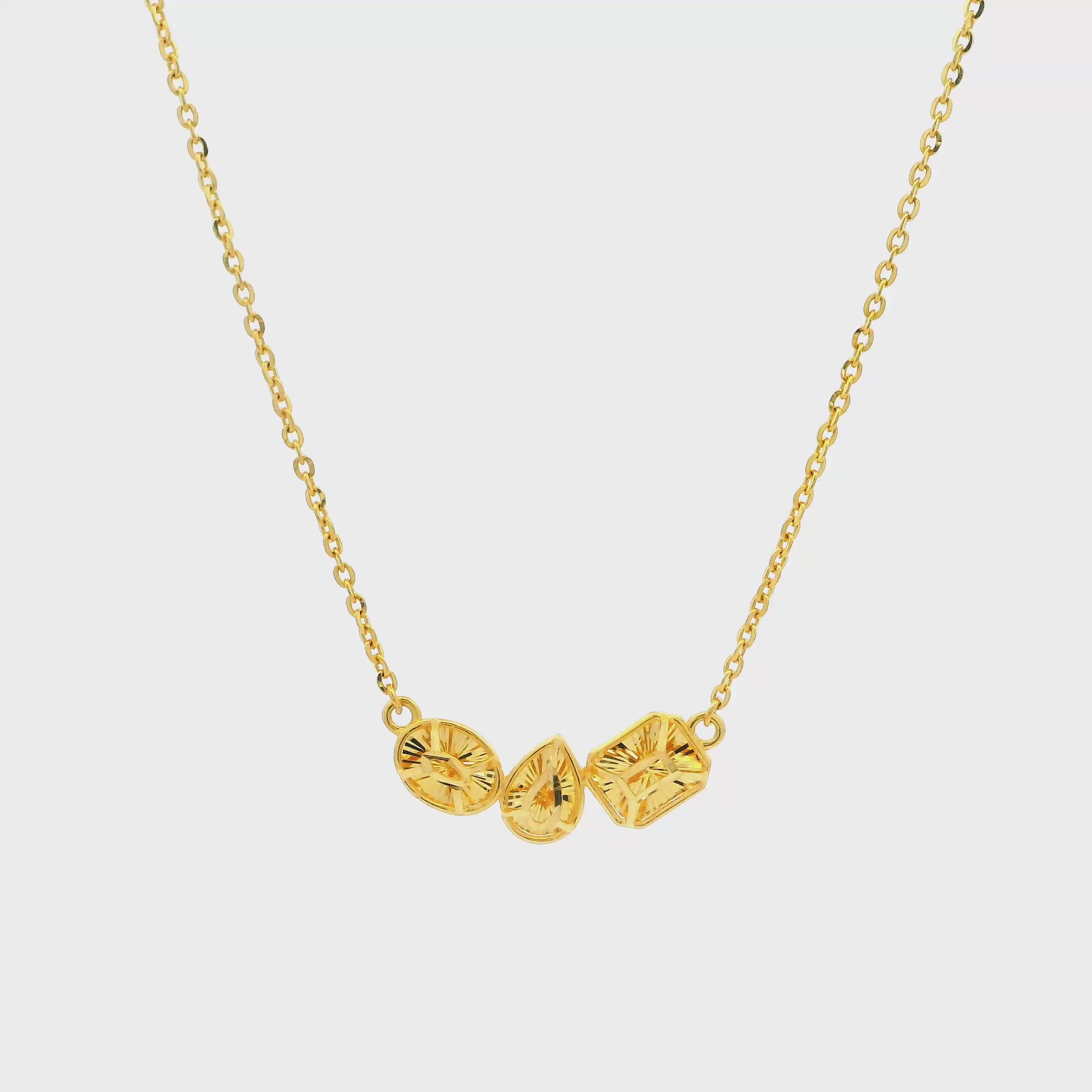Chic n Glorious Gold Necklace Set