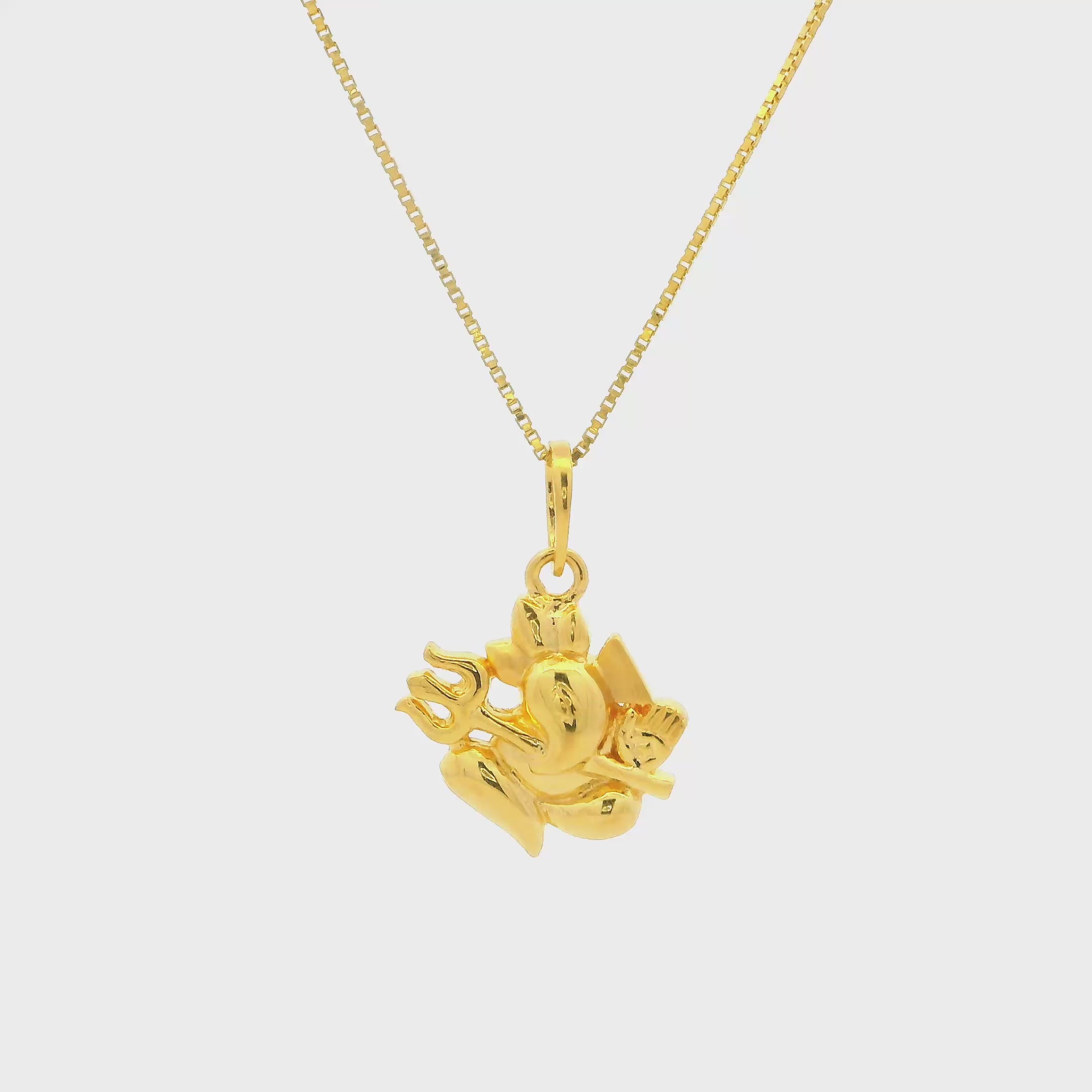 Celestial Shine Gold Pendant