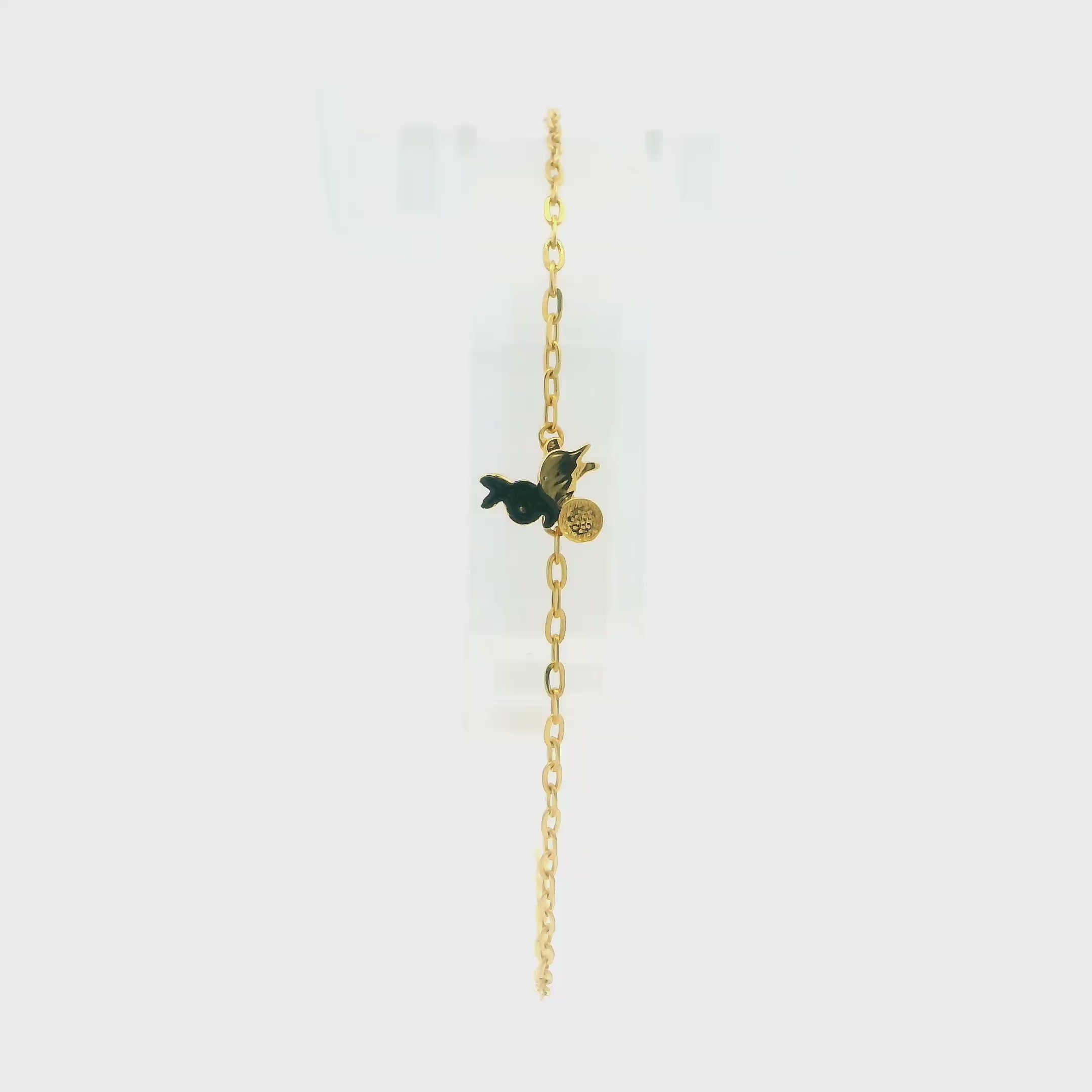 Lovely 14K Gold Bracelet for Kids