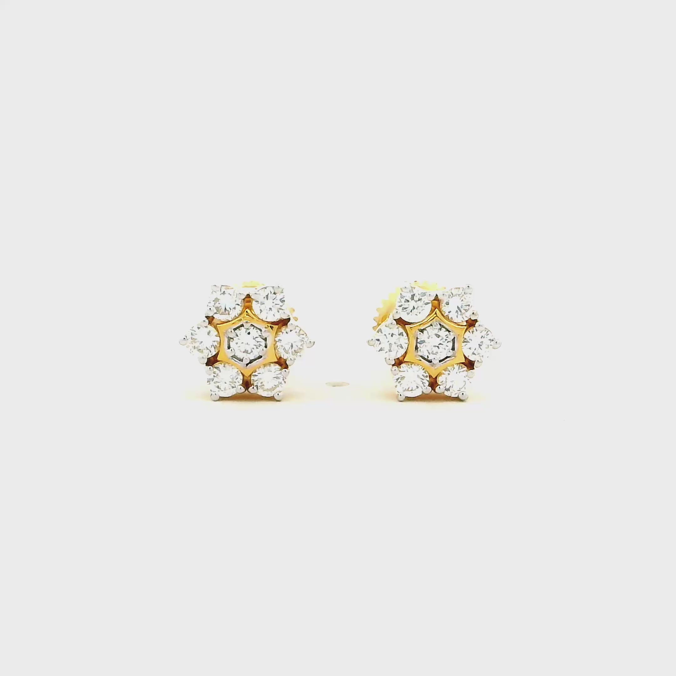 9K Lab Grown Diamond Earrings