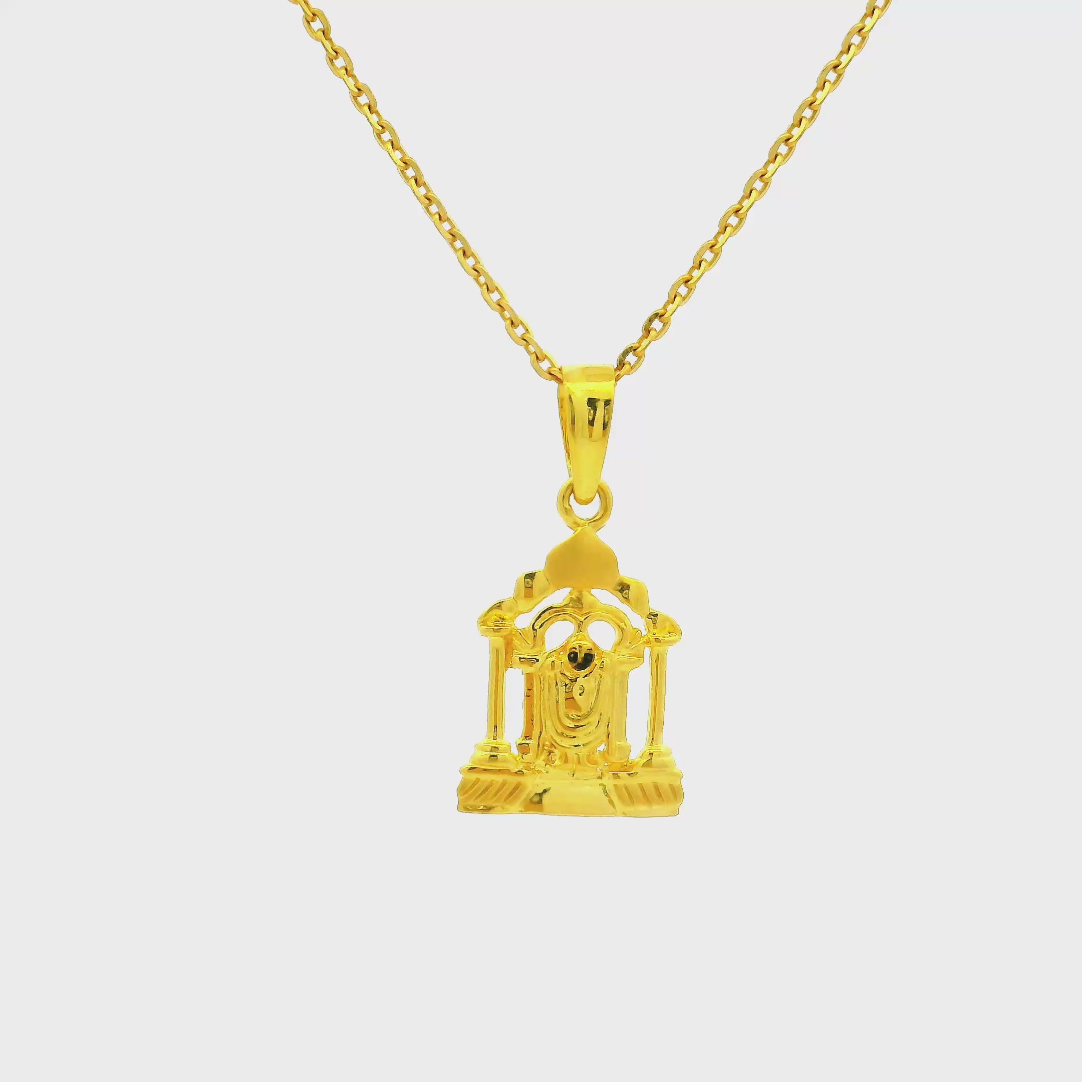 Marvellous Lord Venkateswara Gold Locket for Men