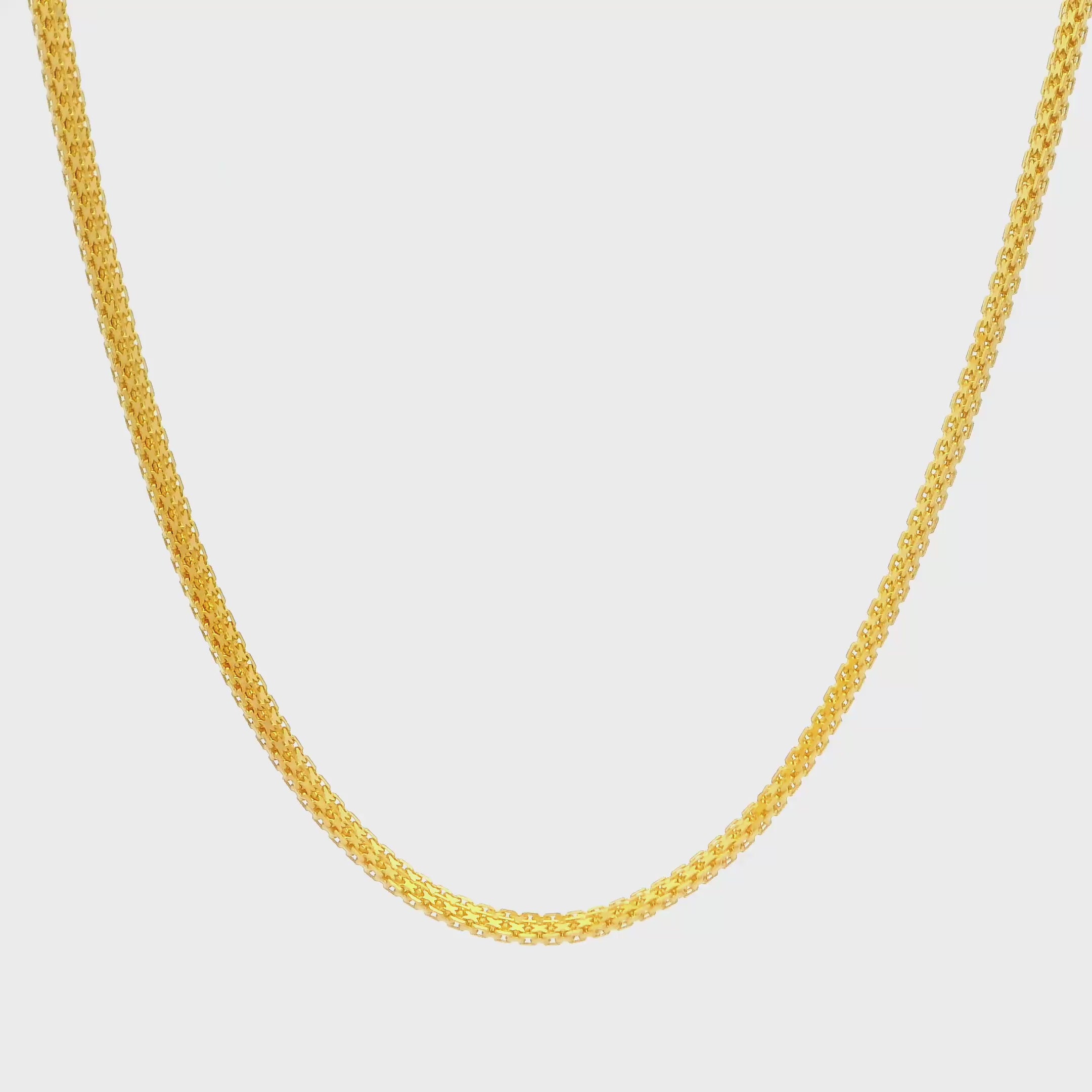 Husky Gleam Gold Chain for Men