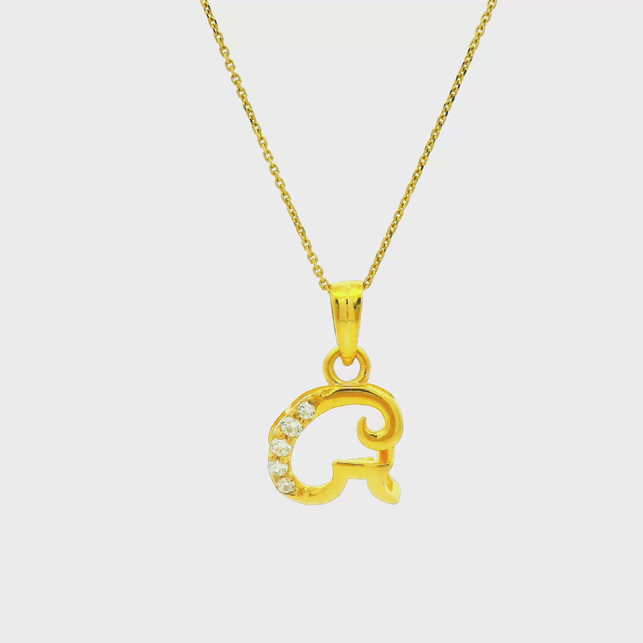 Glamorous Glow Gold Pendant