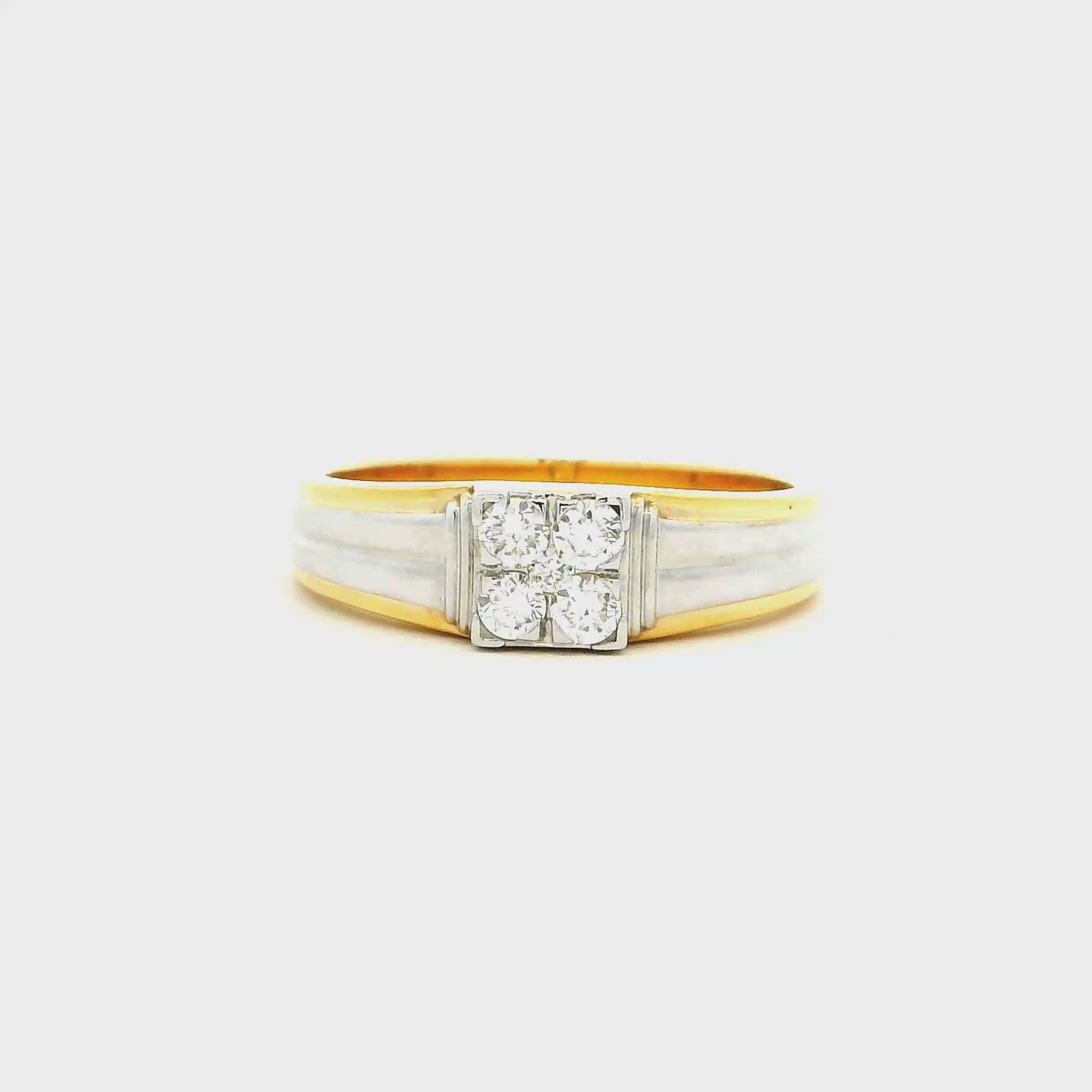 9K Lab Grown Diamond Ring For Men