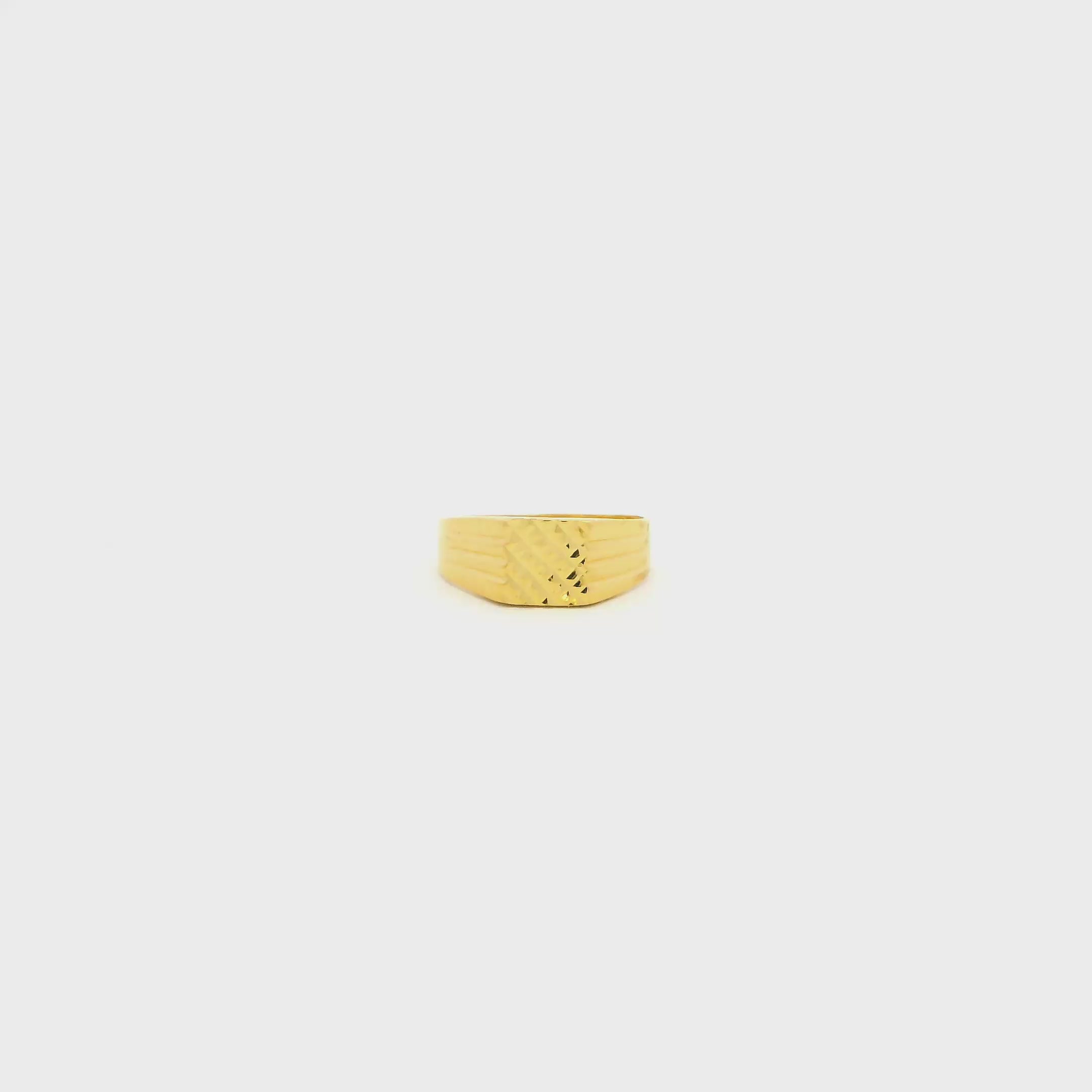 Subtle Glaze Gold Kids Ring