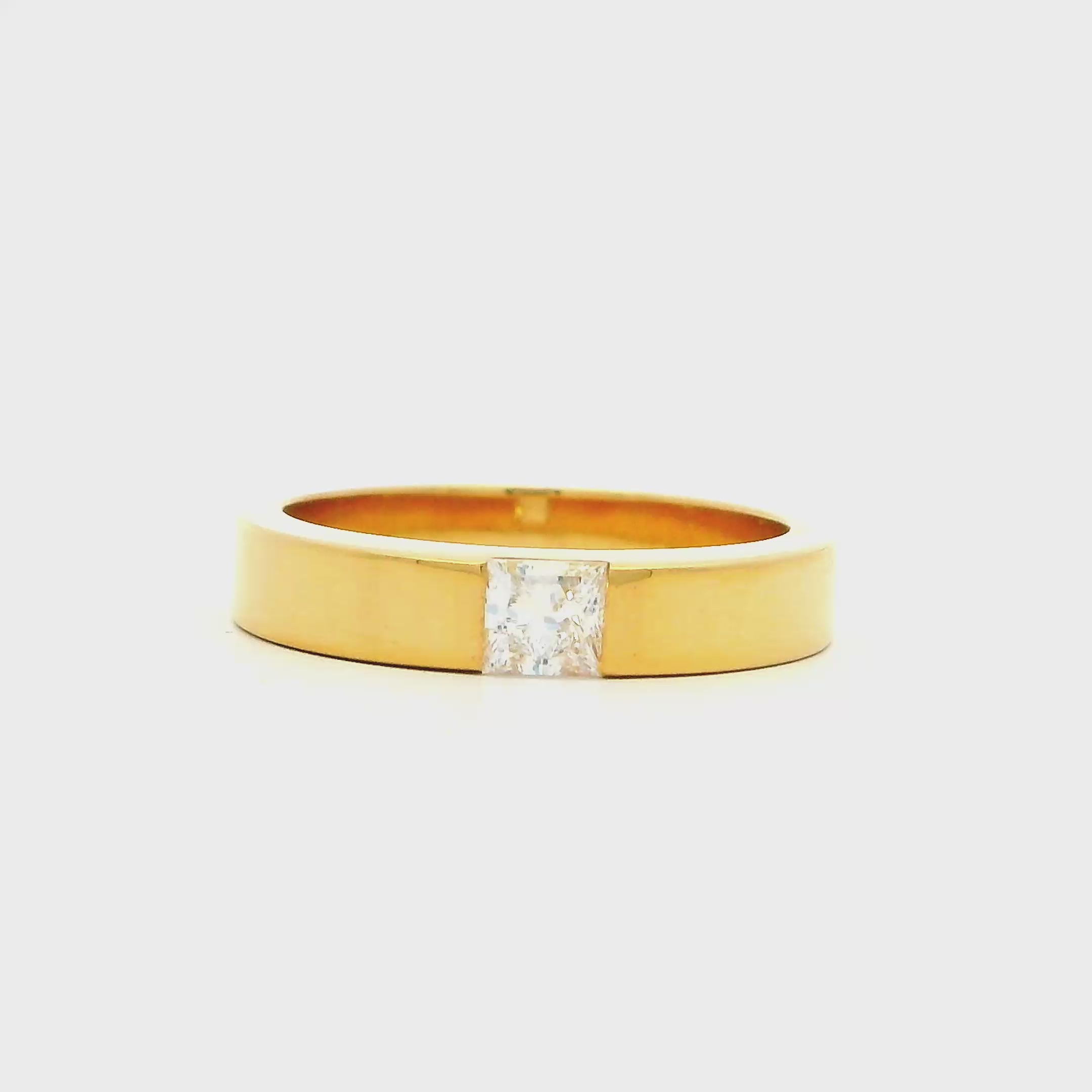 9K Lab Grown Diamond Ring For Men