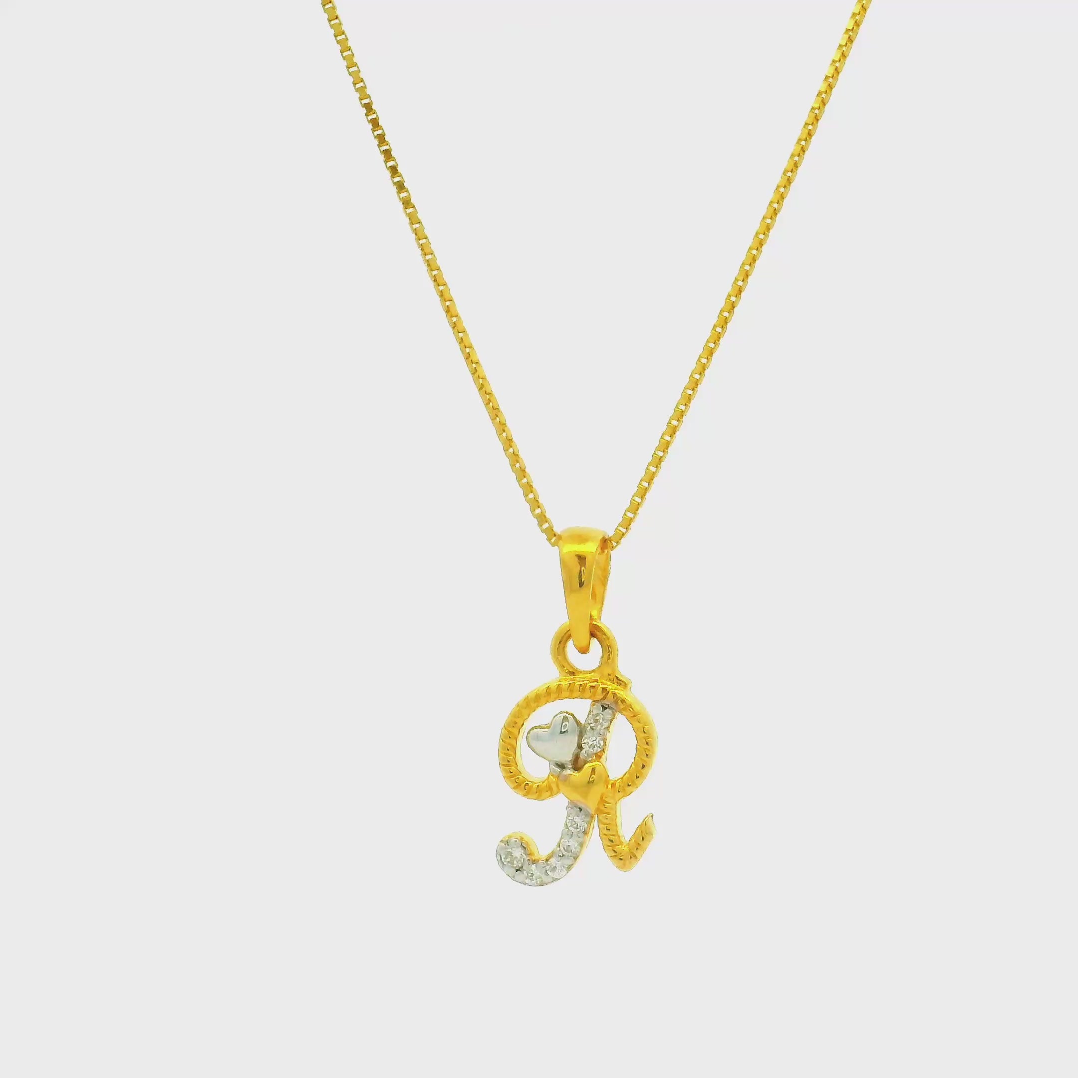 Riveting Radiance Gold Pendant