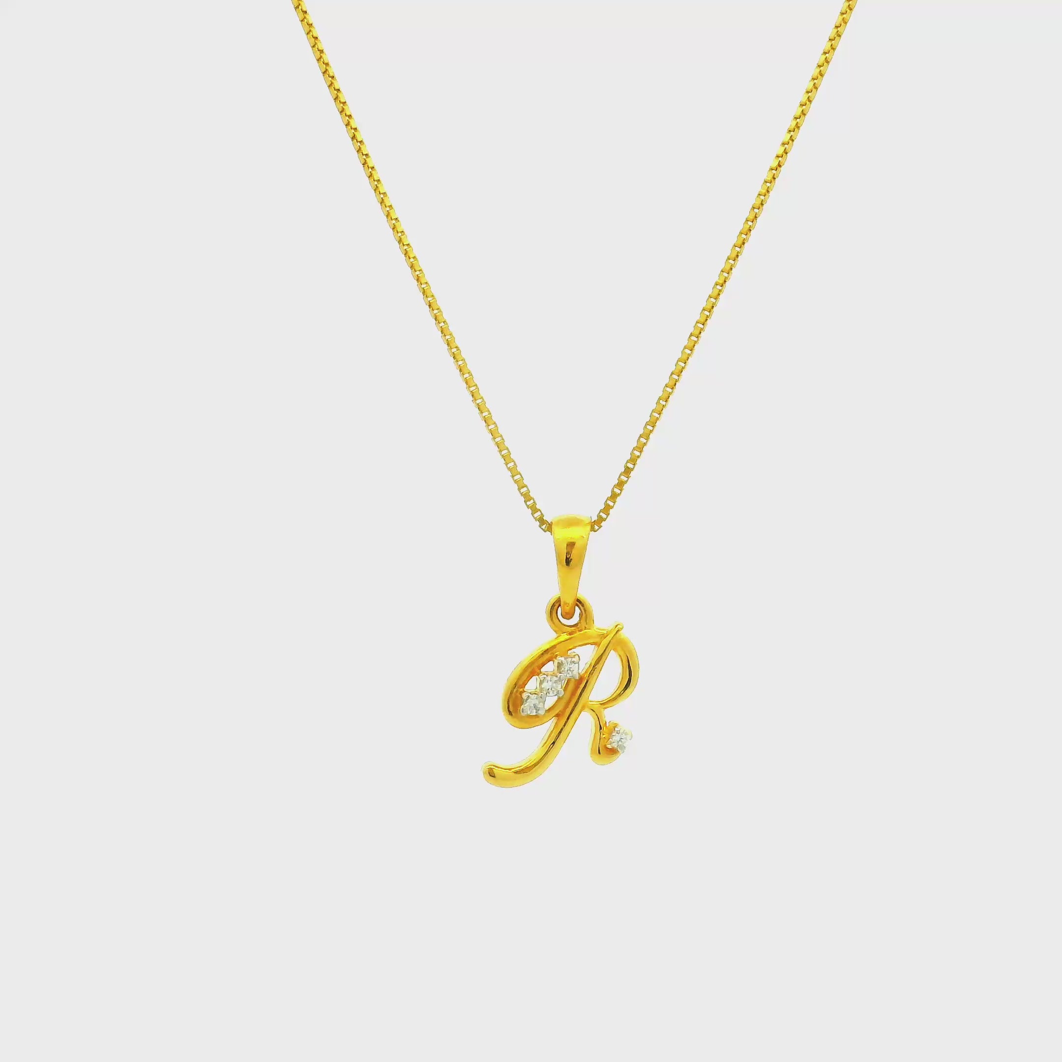 Radiant Rizz Gold Pendant for Women