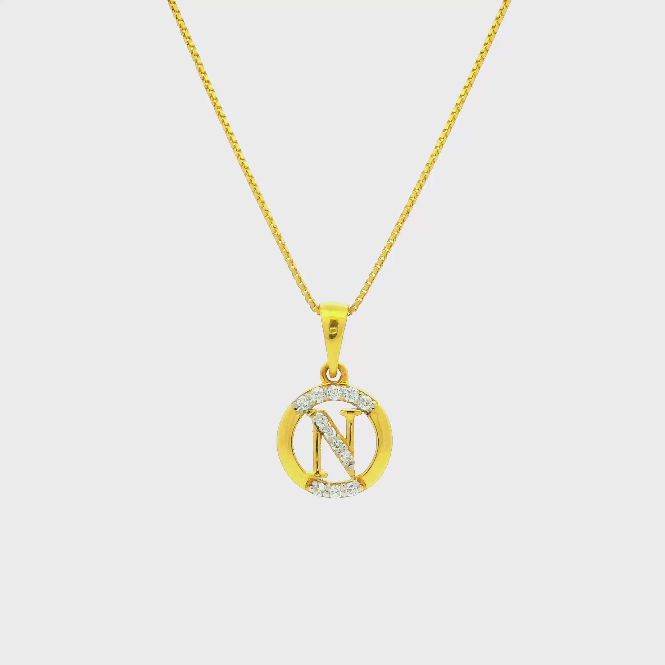 Luminous Orb Gold Pendant