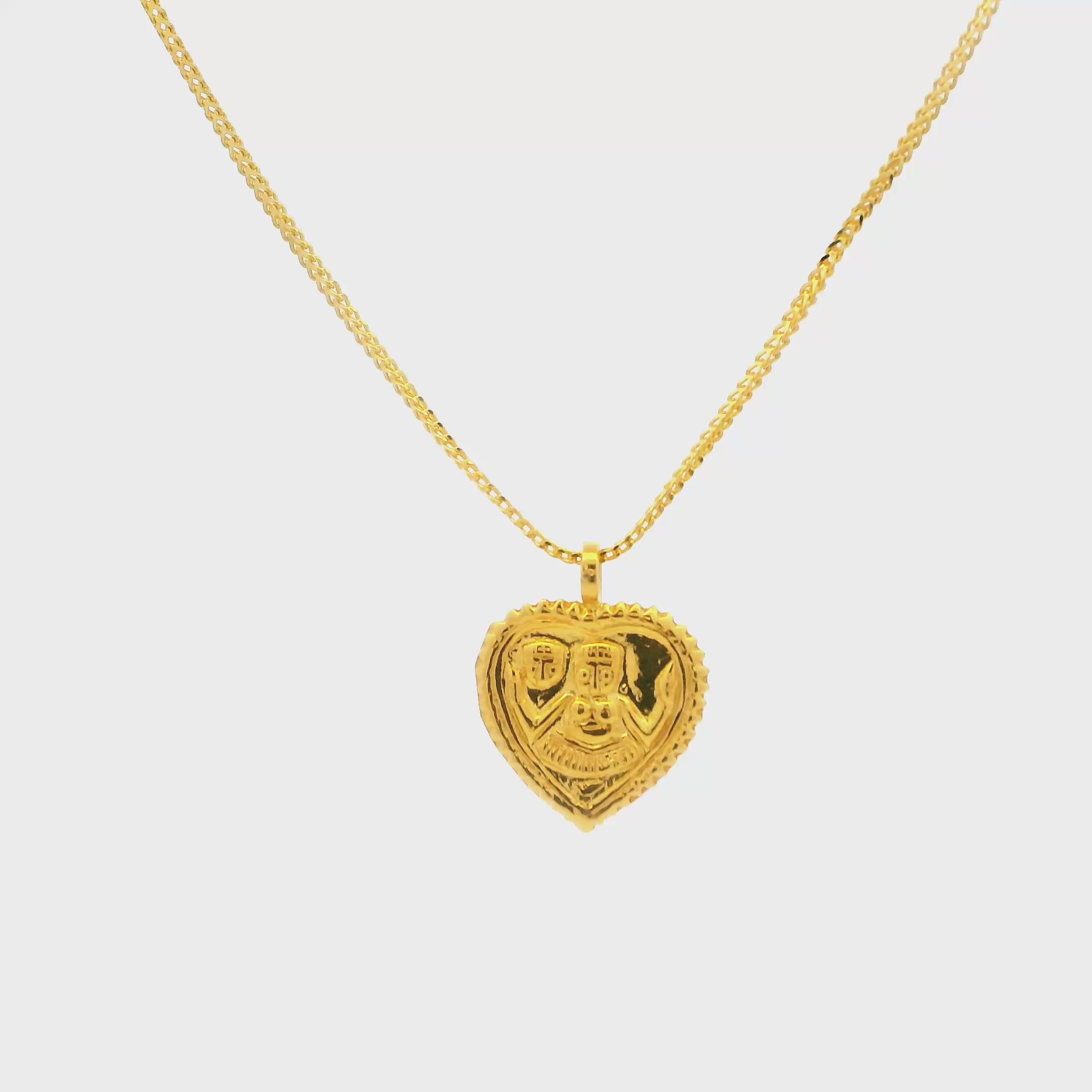 Dainty Jaganath Charm Gold Locket for Kids