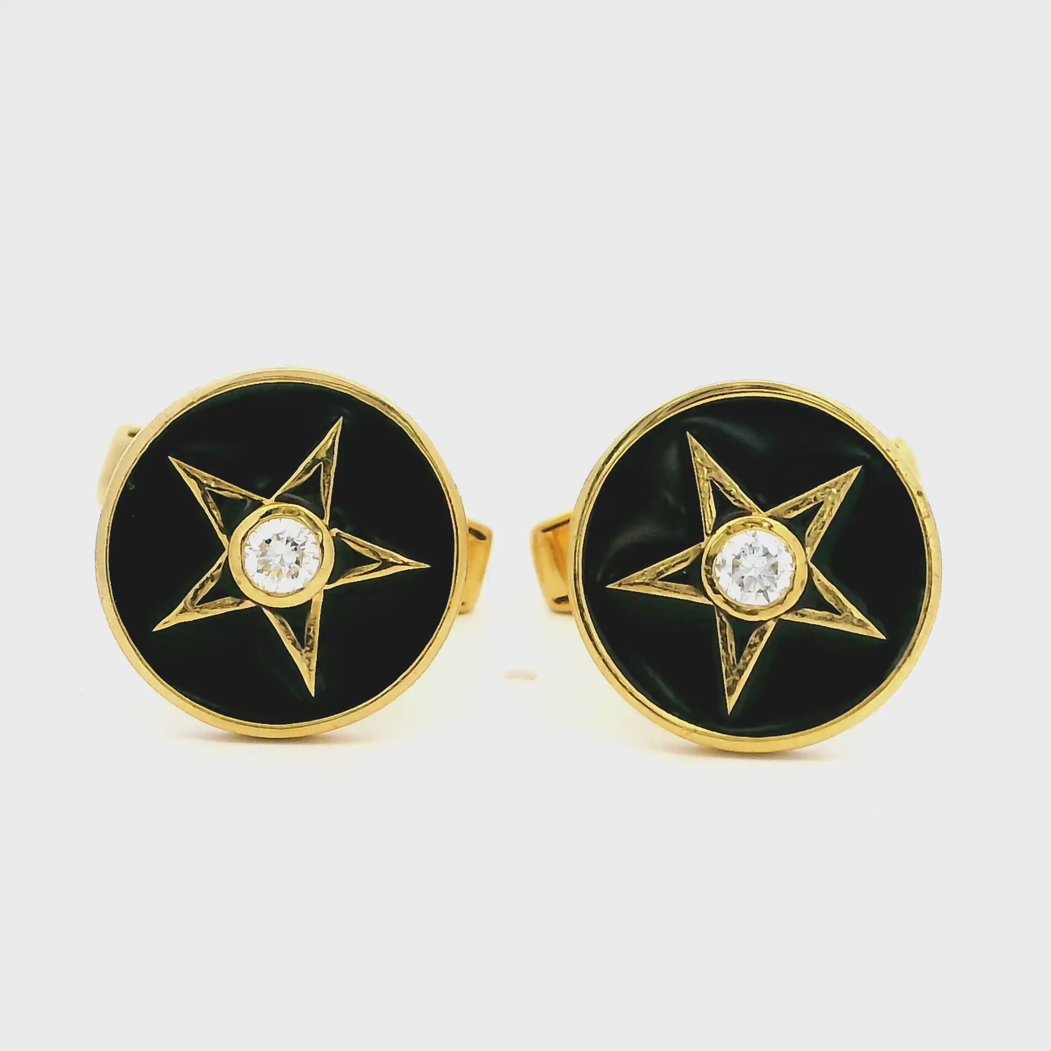 Mens Gold Cufflinks