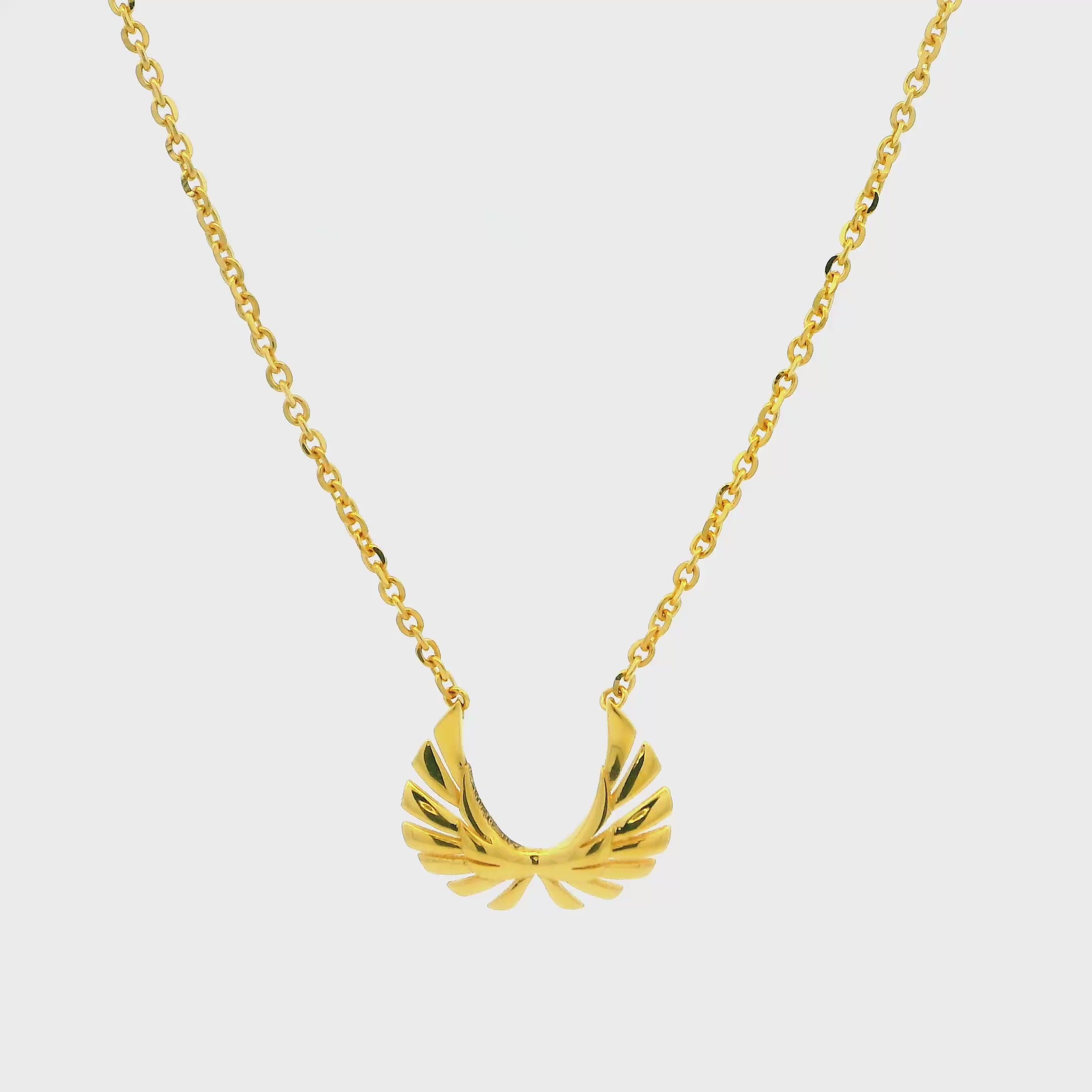 Whimsical Wings Gold Necklace Set