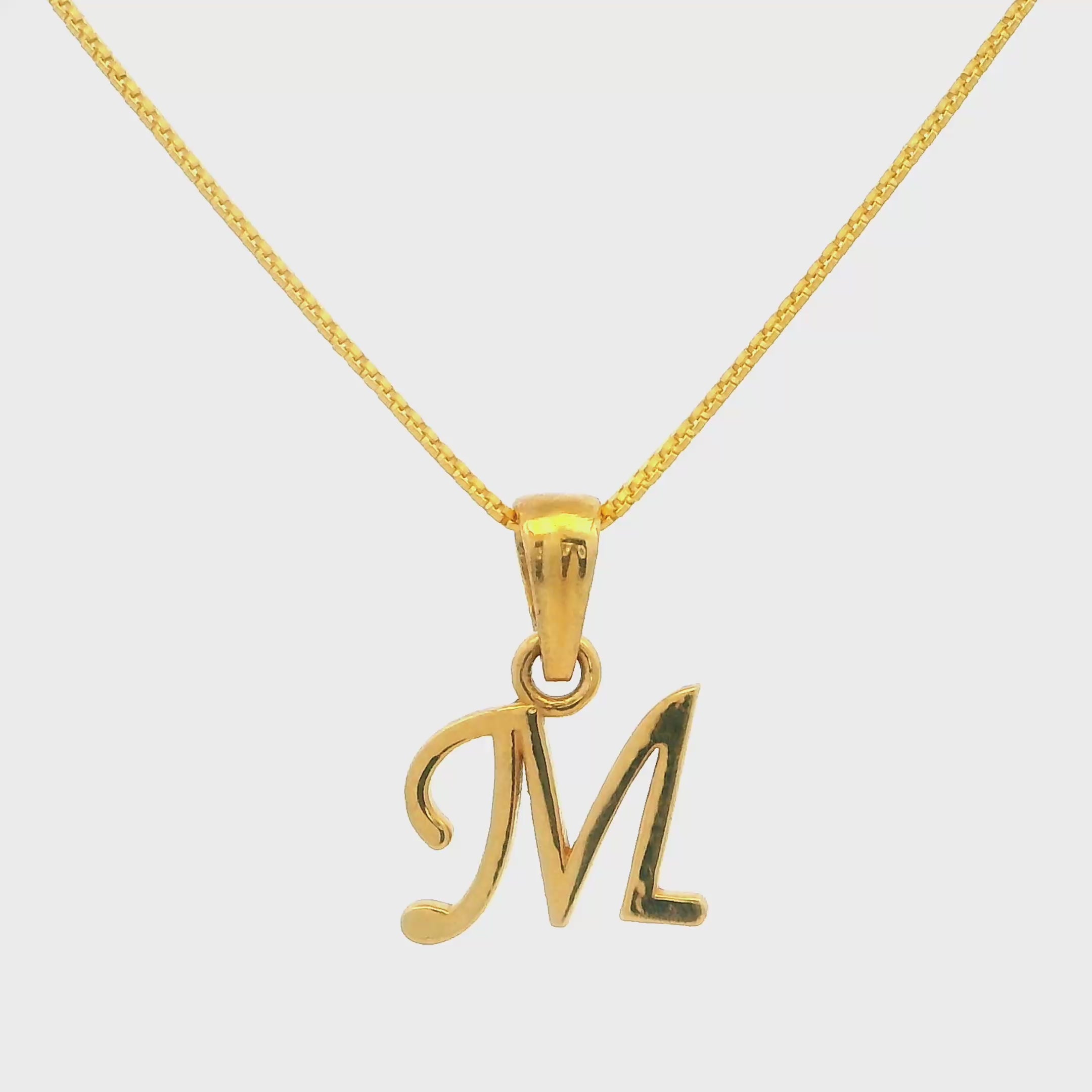 M Shaped Shimmer Pendant