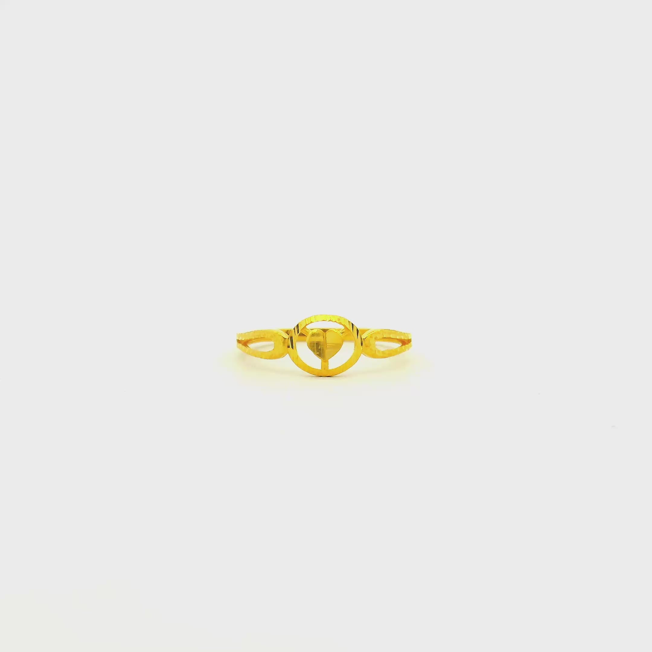 Teeny Charm Gold Kids Ring
