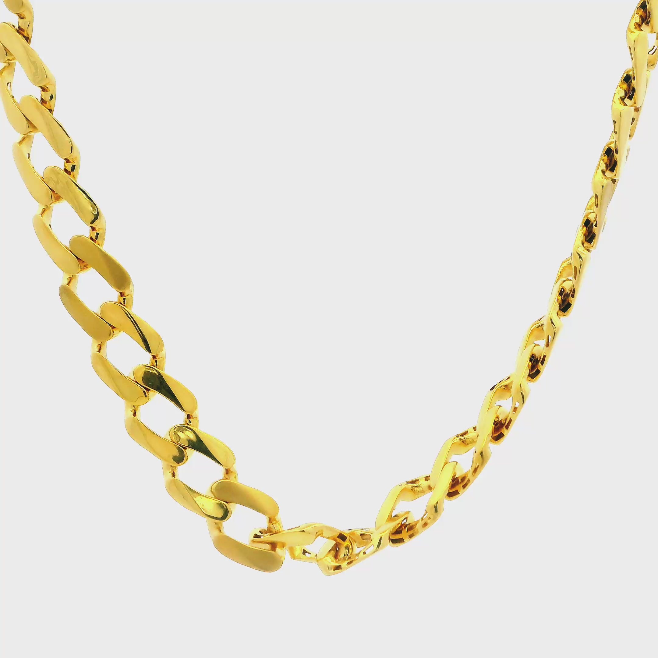 Brawny Edge Men Gold Chain