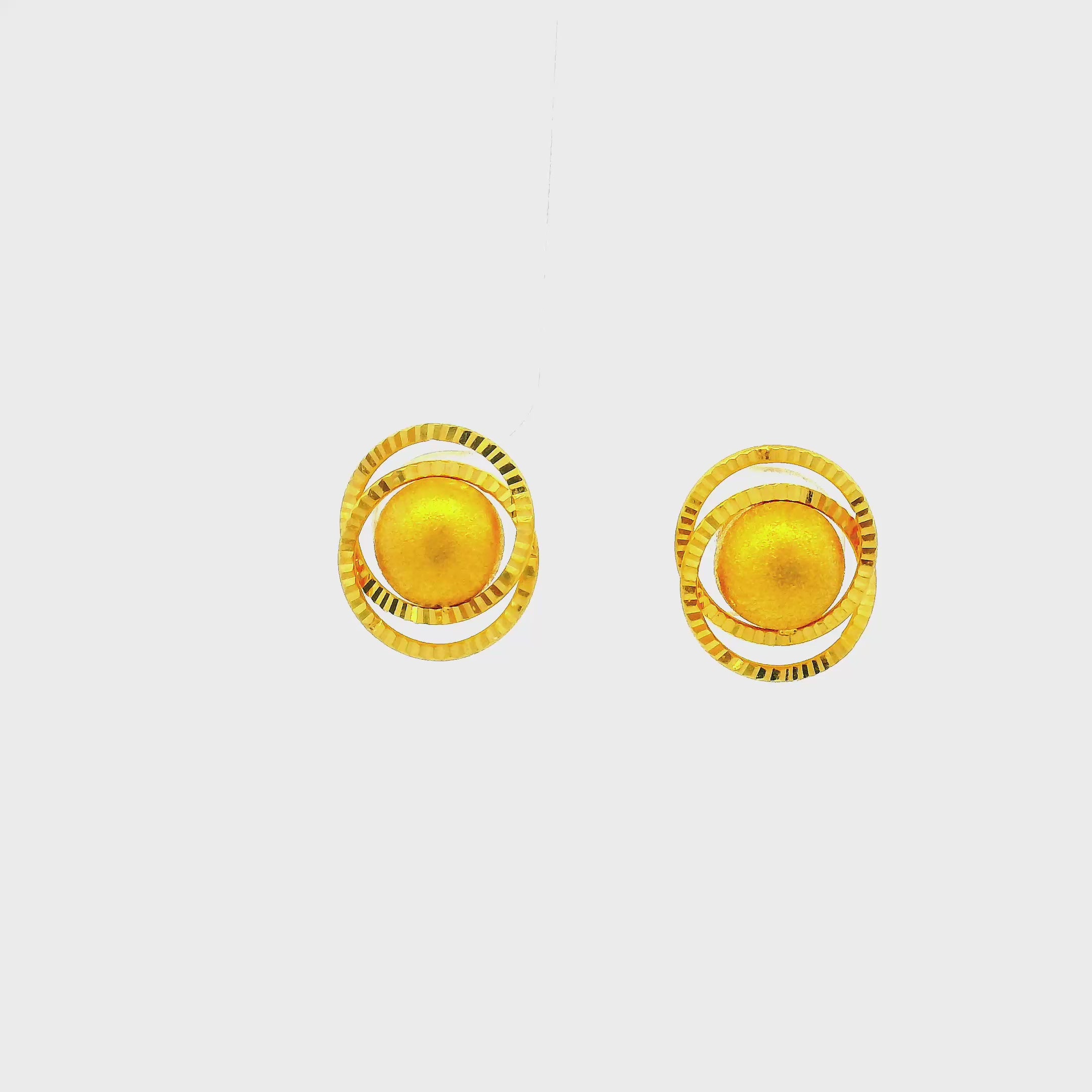 Moon Glow Gold Studs
