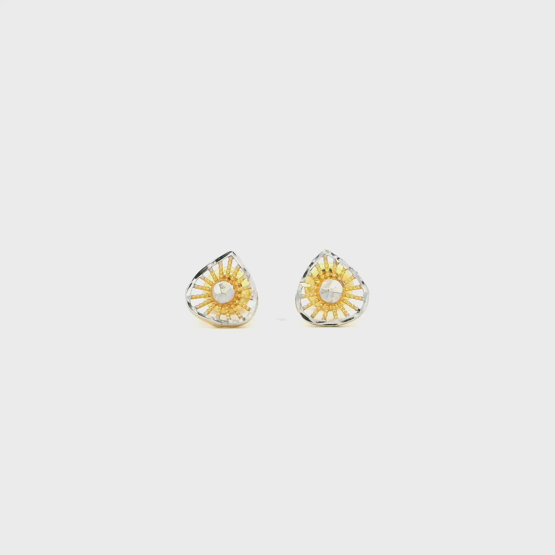 Adorable Boom Gold Earrings for Kids