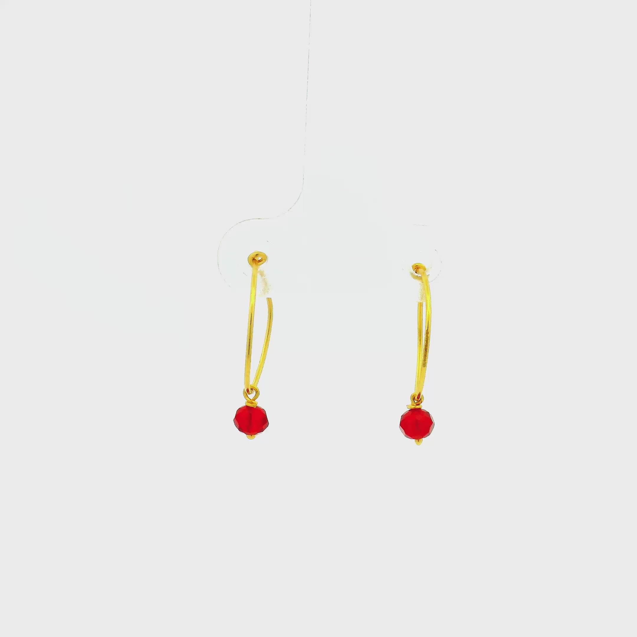 Gracile Charming Gold Hoops for Kids