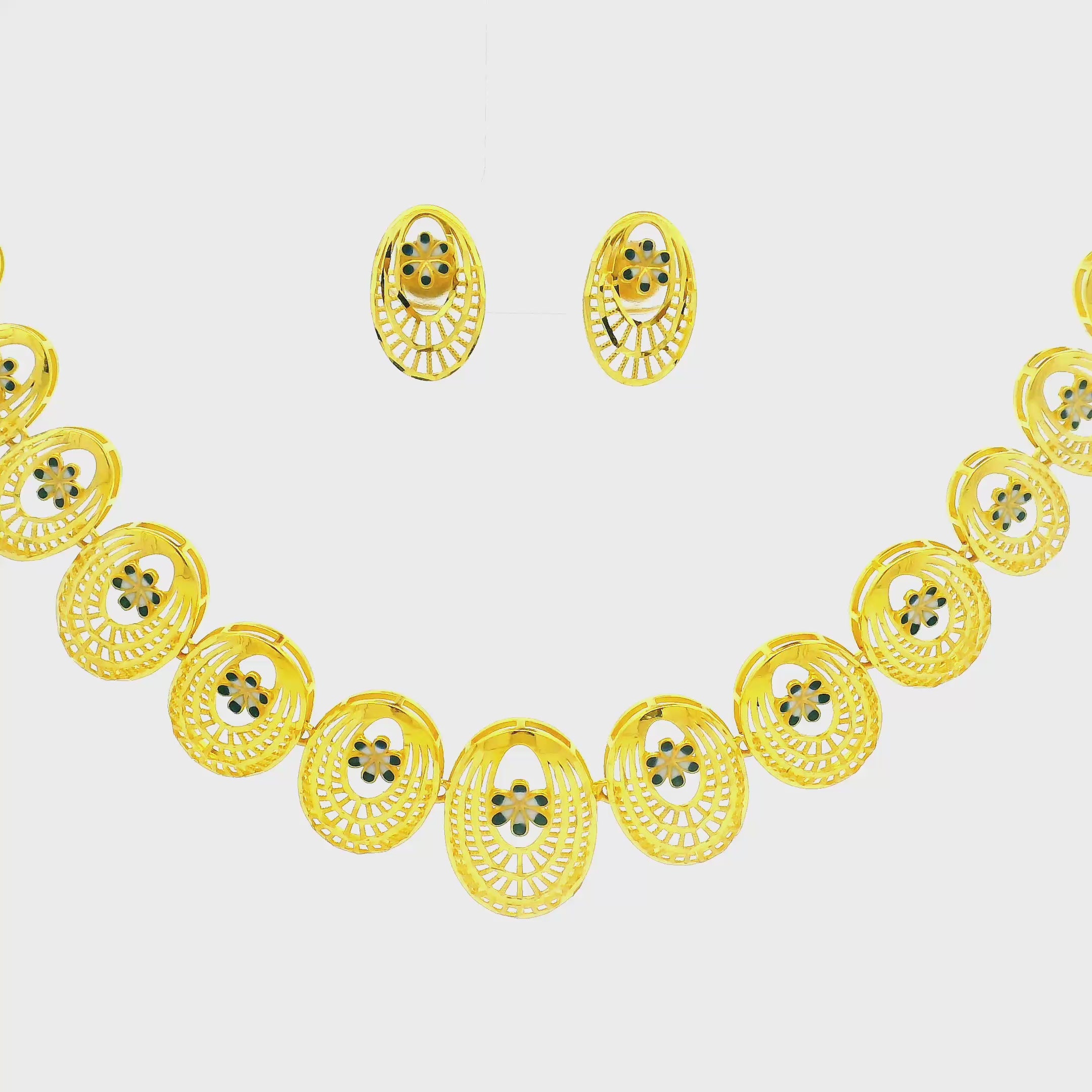 Gold Necklace Set