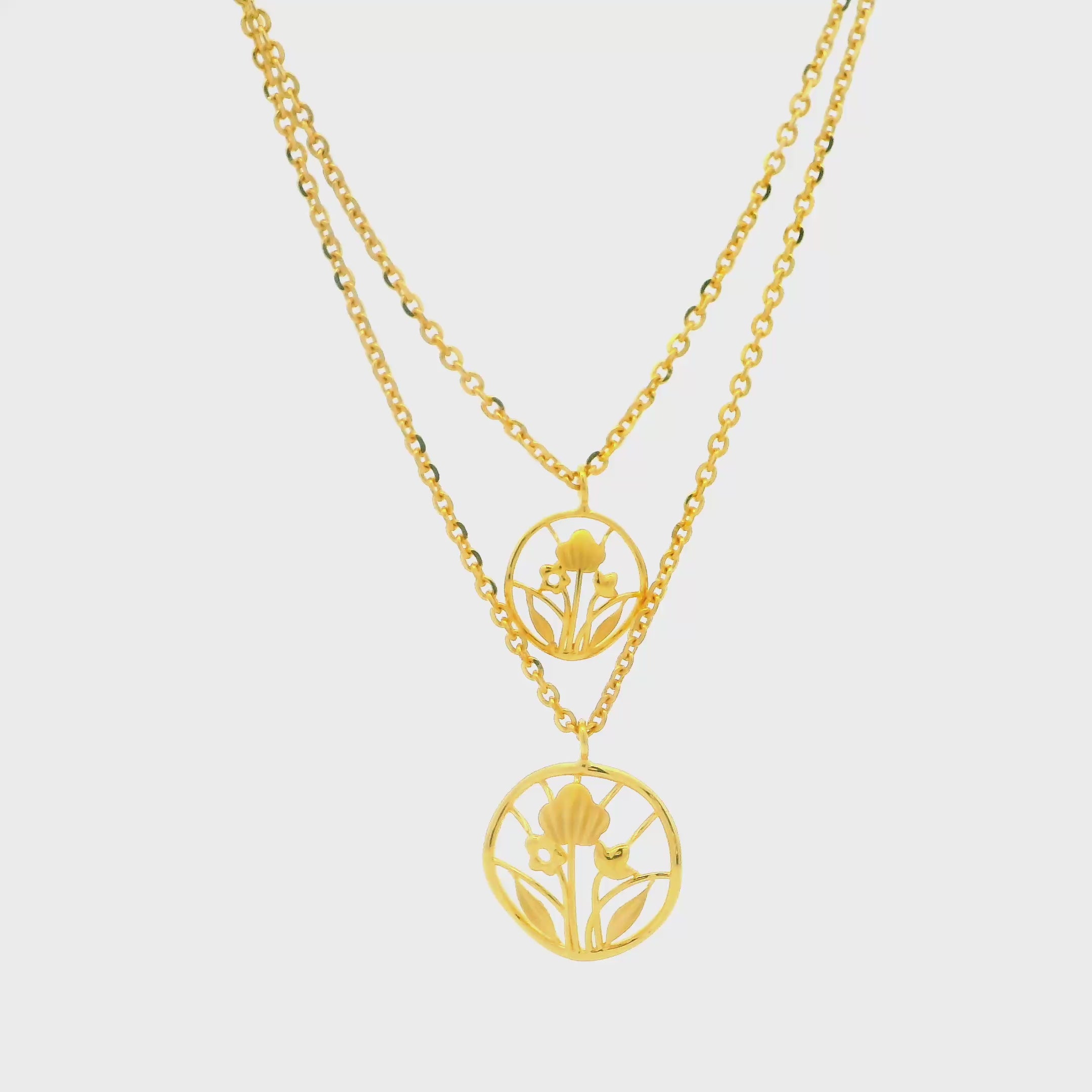 Whisper n Charm Gold Necklace Set