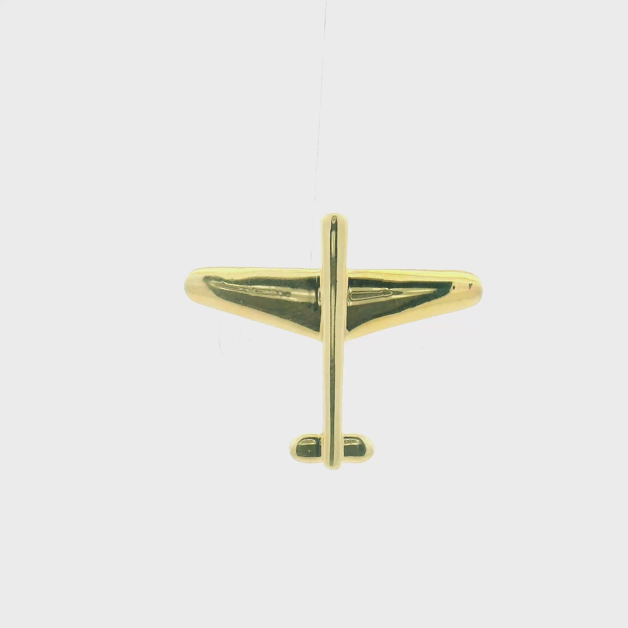 Husky Gleam Gold Brooch for Men