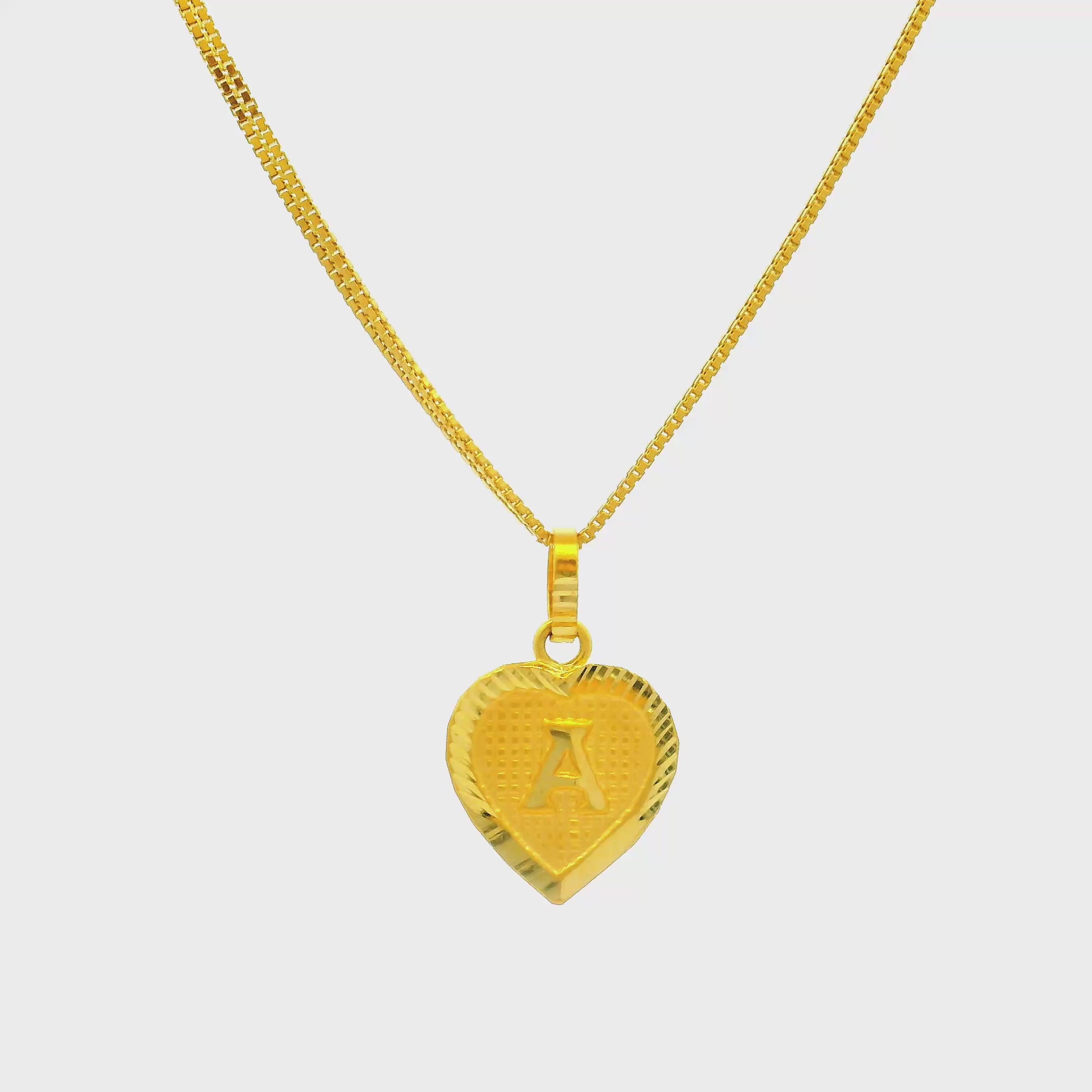 Kids Gold Locket With Chain