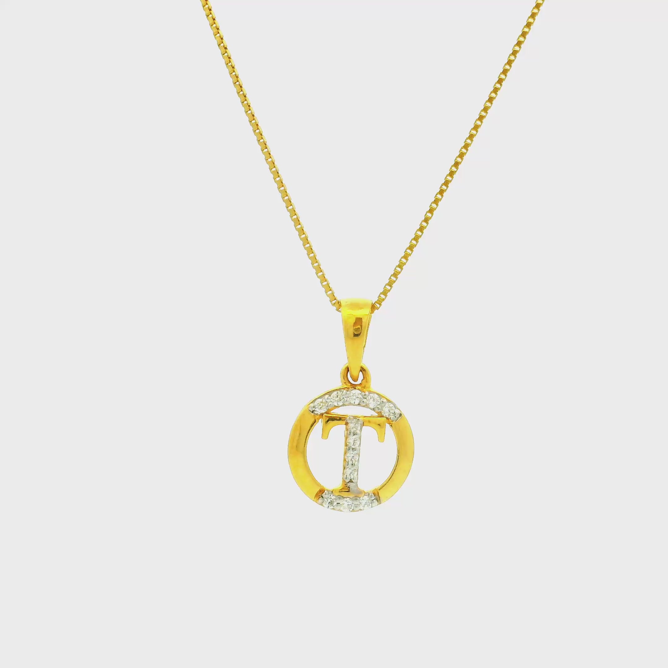 Brilliant Dazzle Gold Pendant for Women