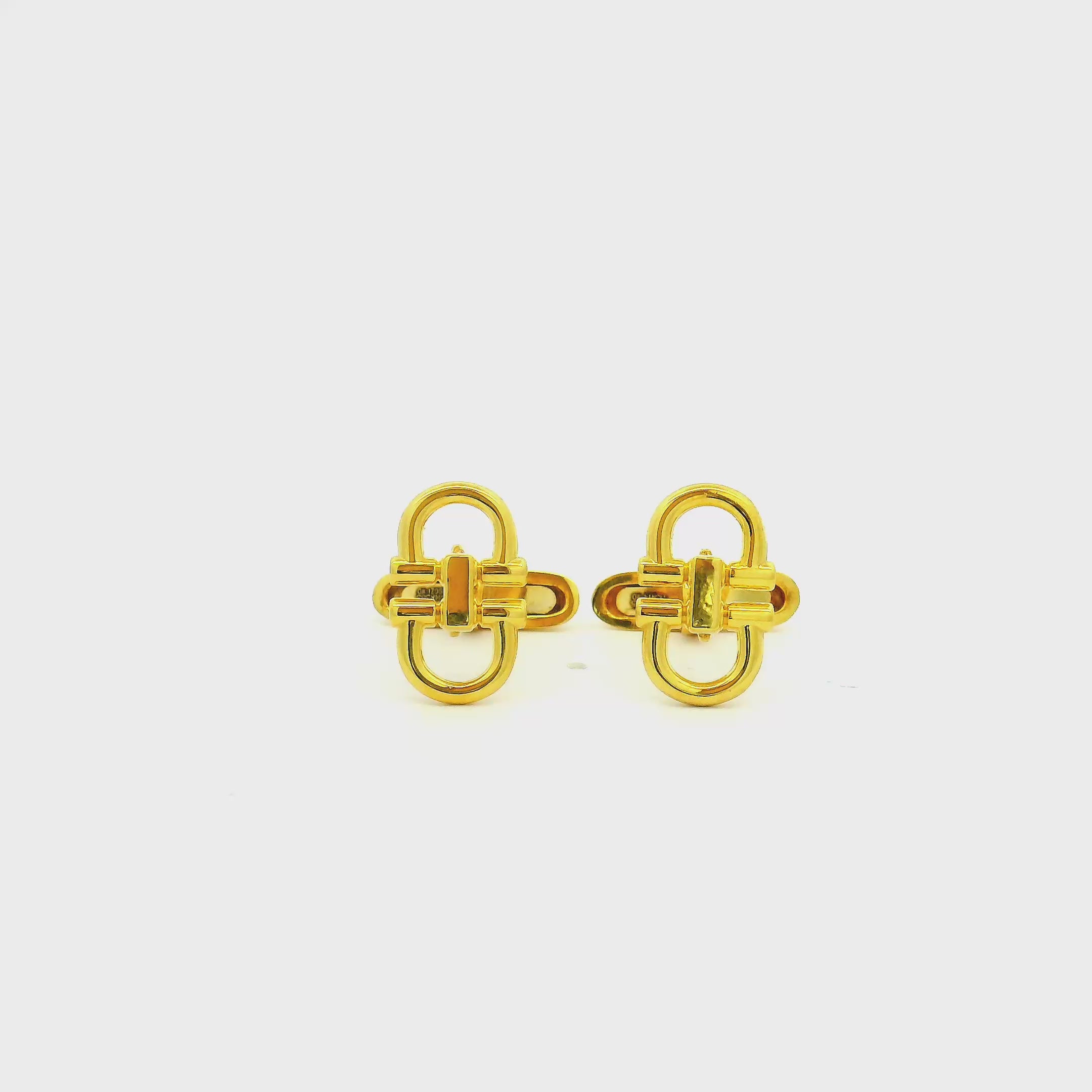 Modest Style Gold Cufflinks