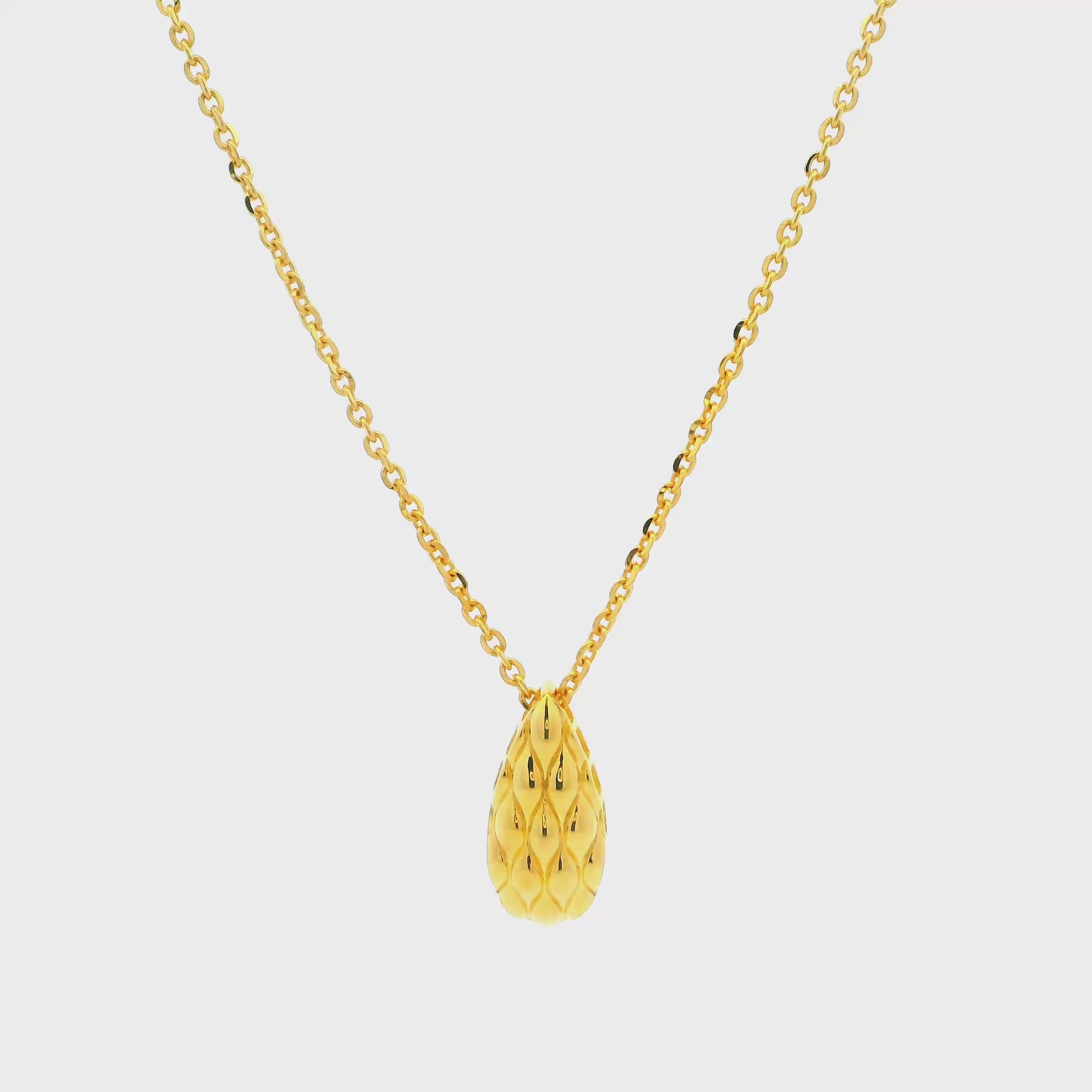 Gorgeous Dew Drop Gold Necklace Set