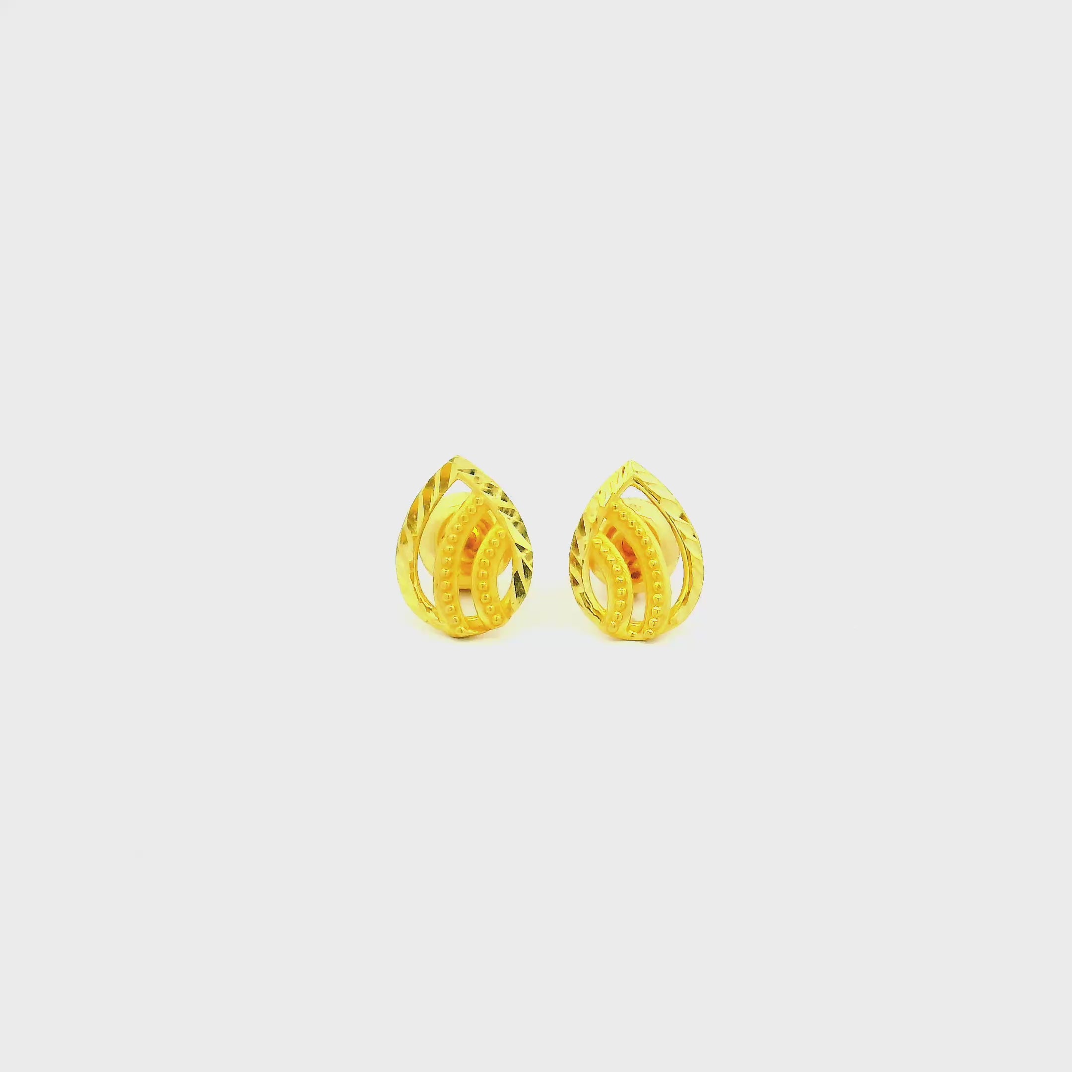 Adorable Shine Gold Earrings for Kids
