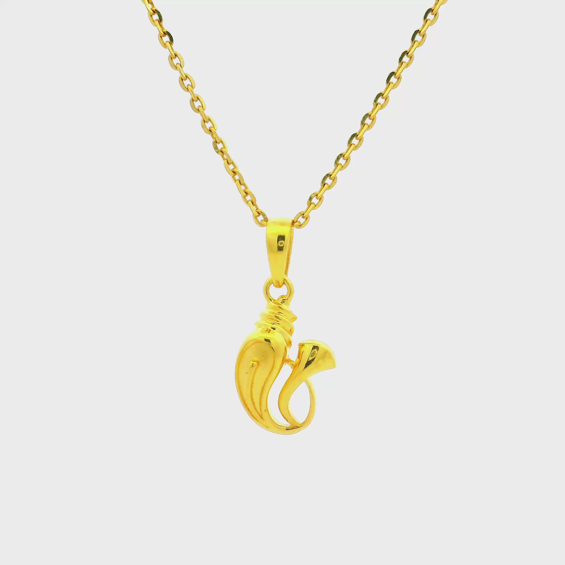 Blessed Gleaming Gold Ganesha Locket for Men