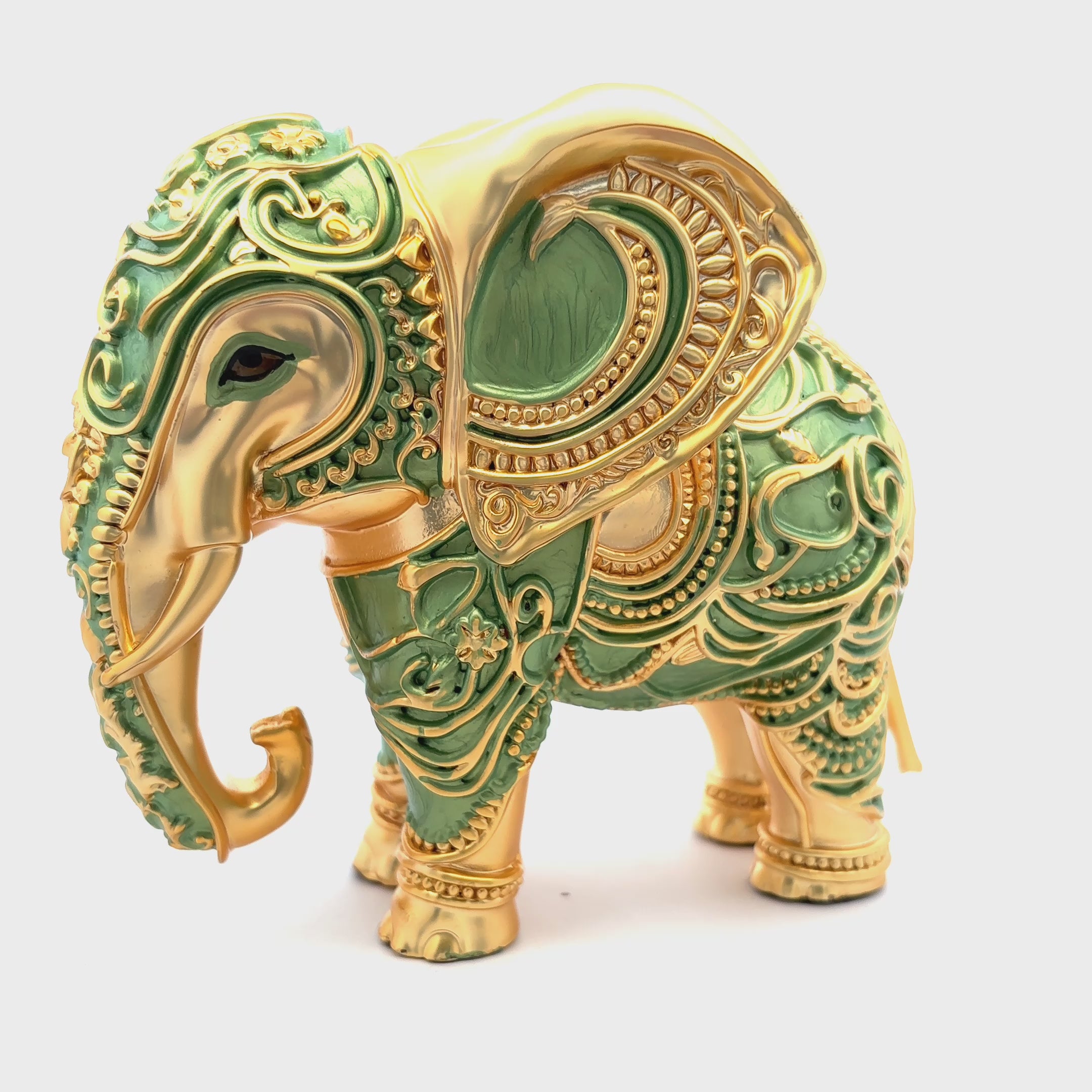 Artistic Elegance Silver Elephant Statue