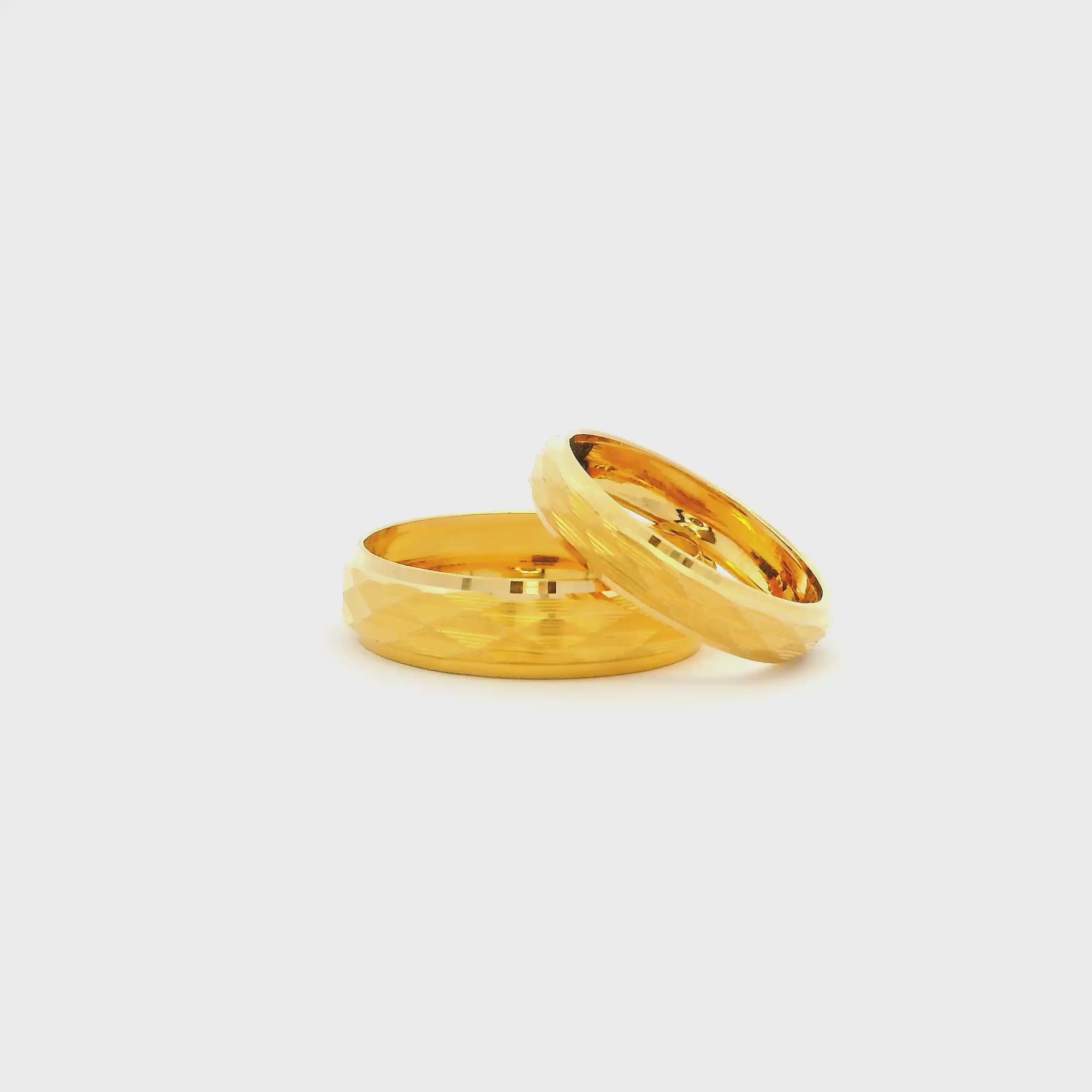 Our Vow Gold Couple Rings