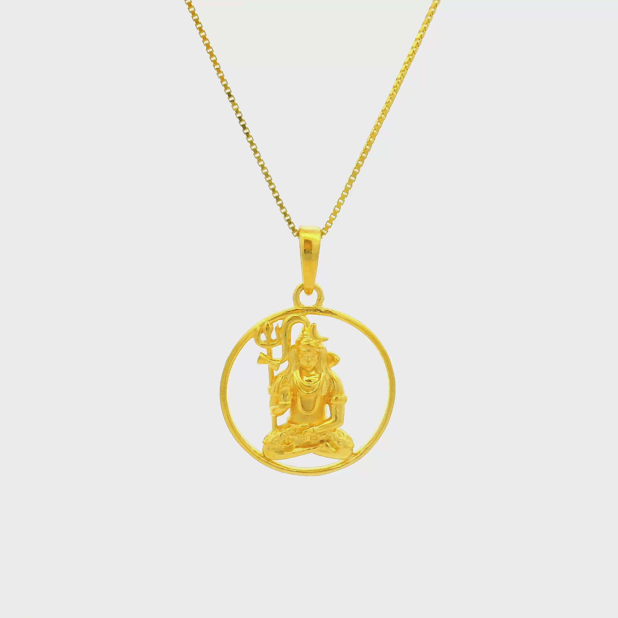 Eternal Shine Lord Shiva Gold Locket