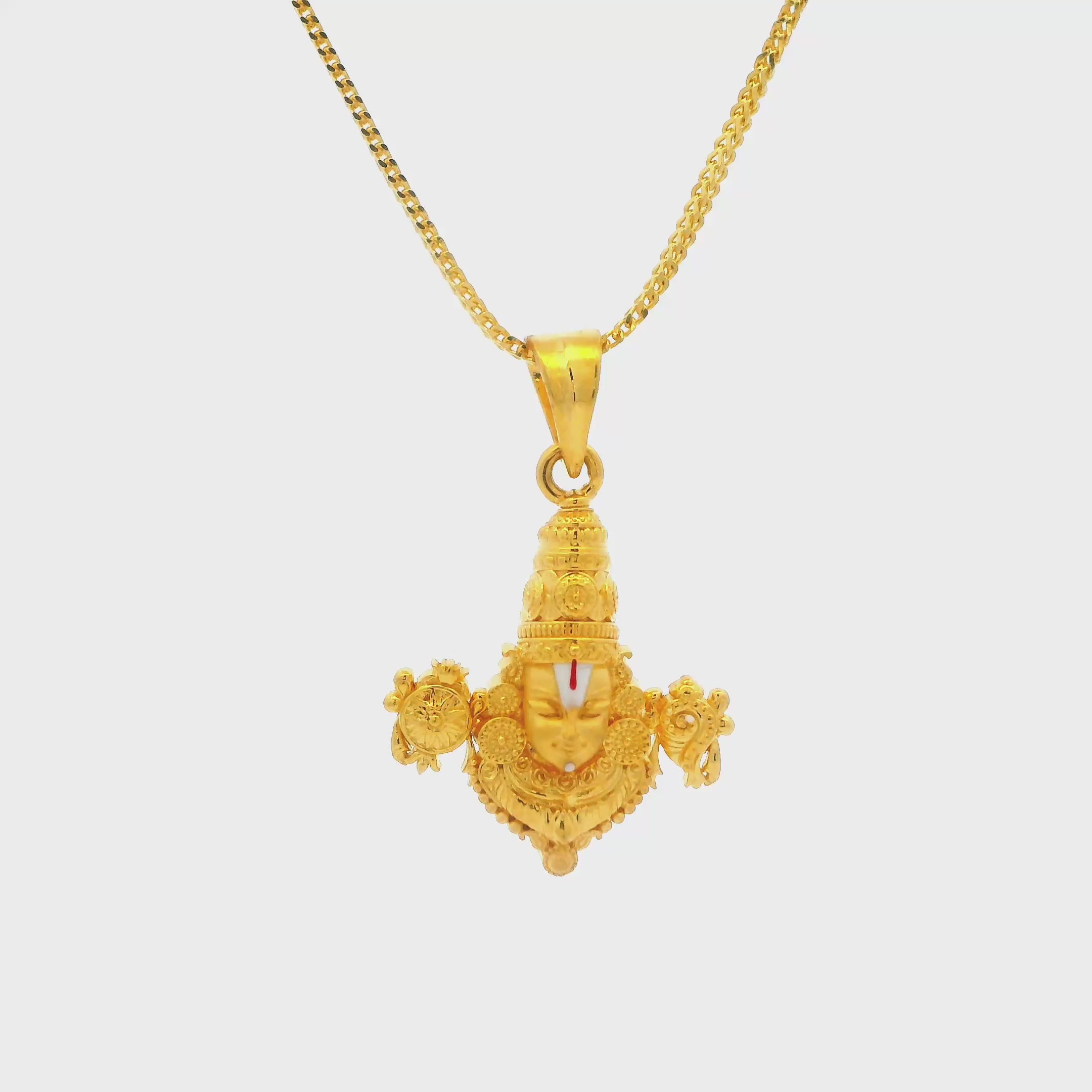 Eternal Might 22K Gold Lord Shiva Locket for Men