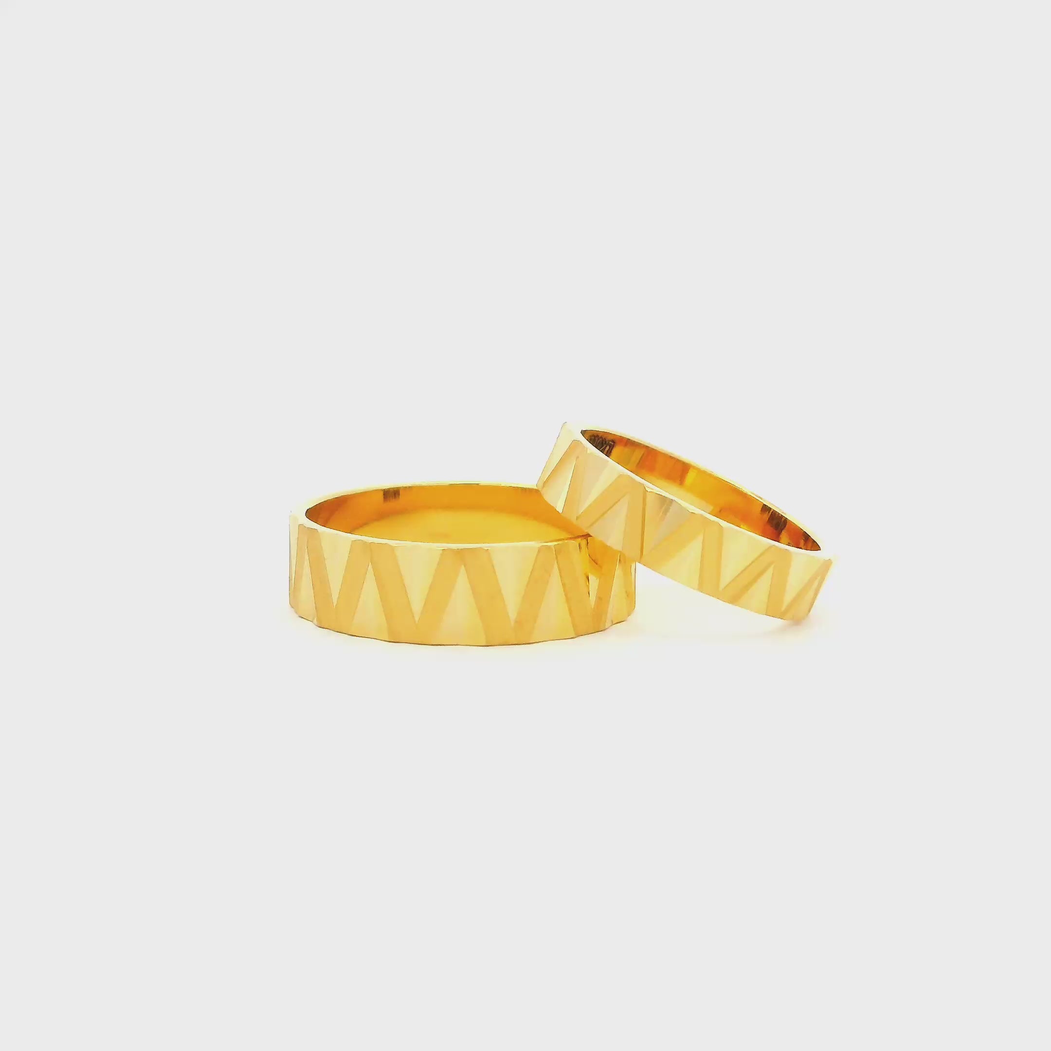 Our Promise Gold Couple Rings