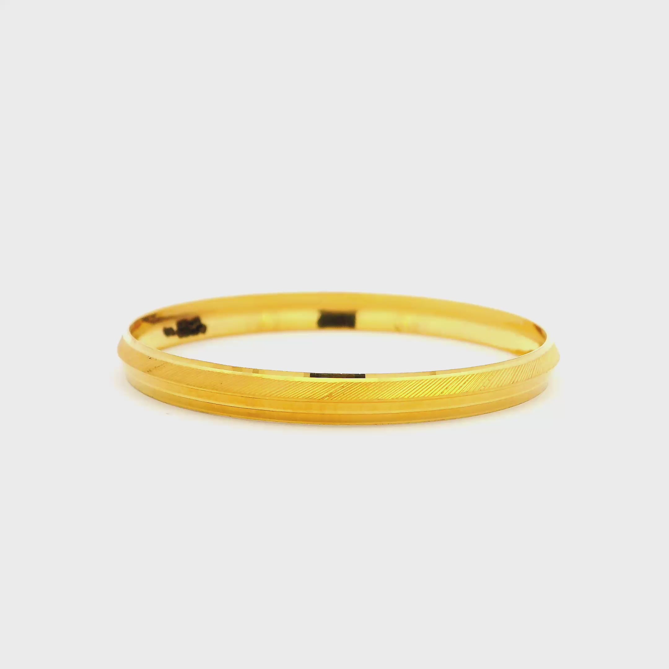 Delightful Charm Gold Infant Bangle
