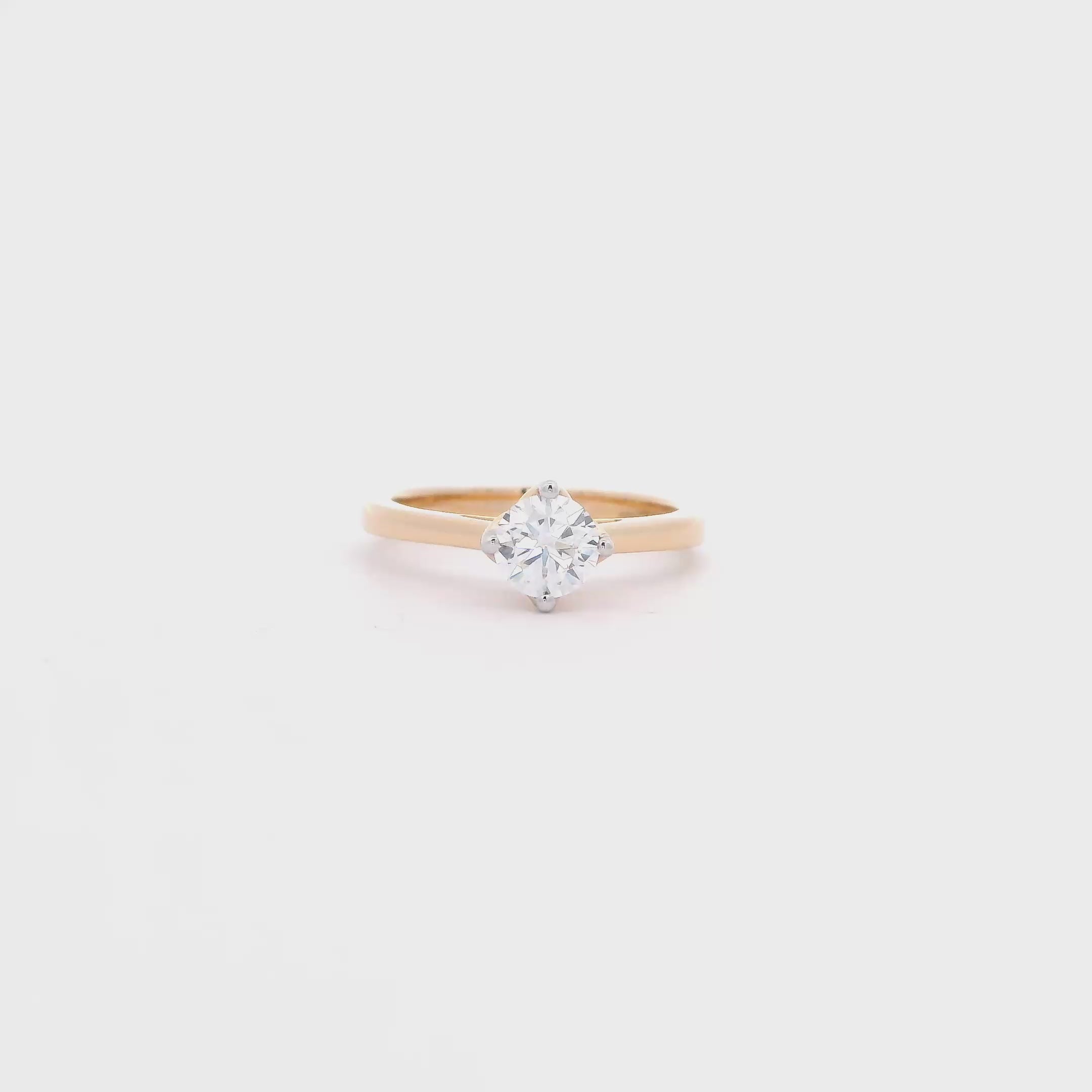 Polished Shine 14K Lab Grown Diamond Ring For Women