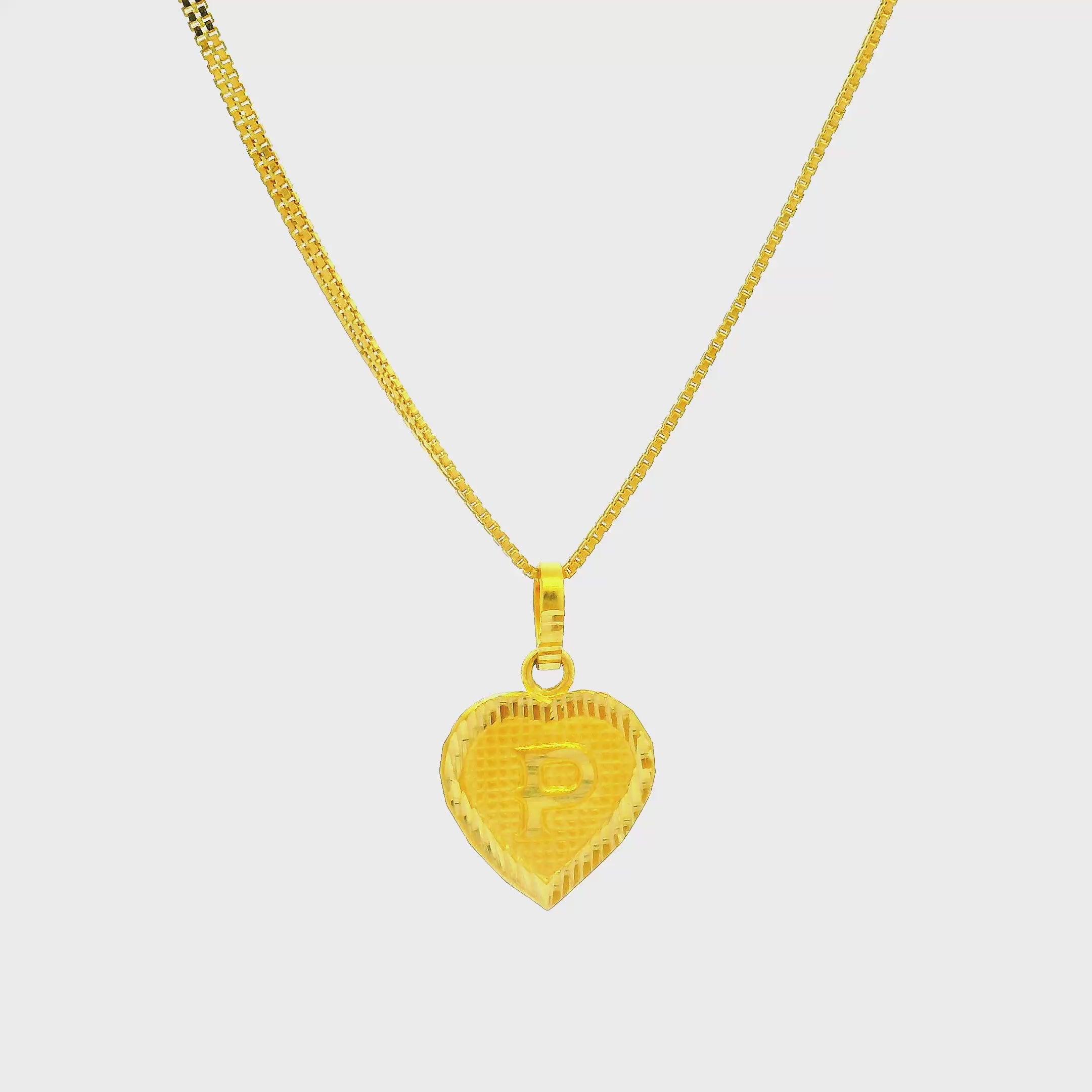Charming Hearts Gold Locket for Kids
